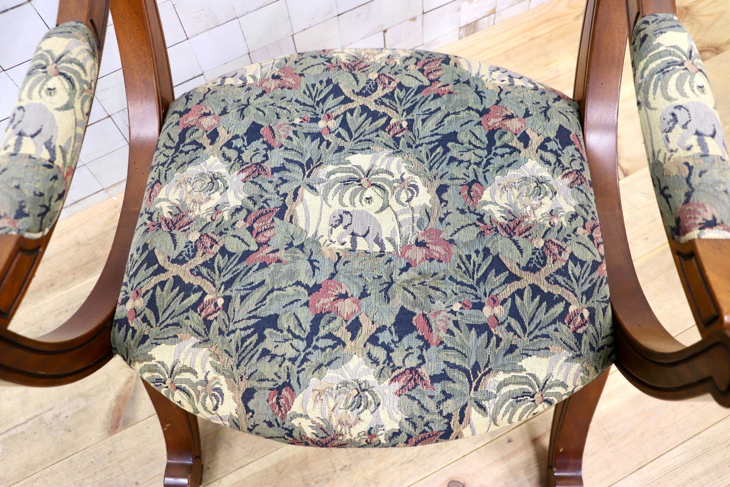 GMJK41A〇Drexel Heritage / ドレクセルヘリテイジ ダイニングチェア アームチェア X脚 ヴィンテージチェア クラシック
