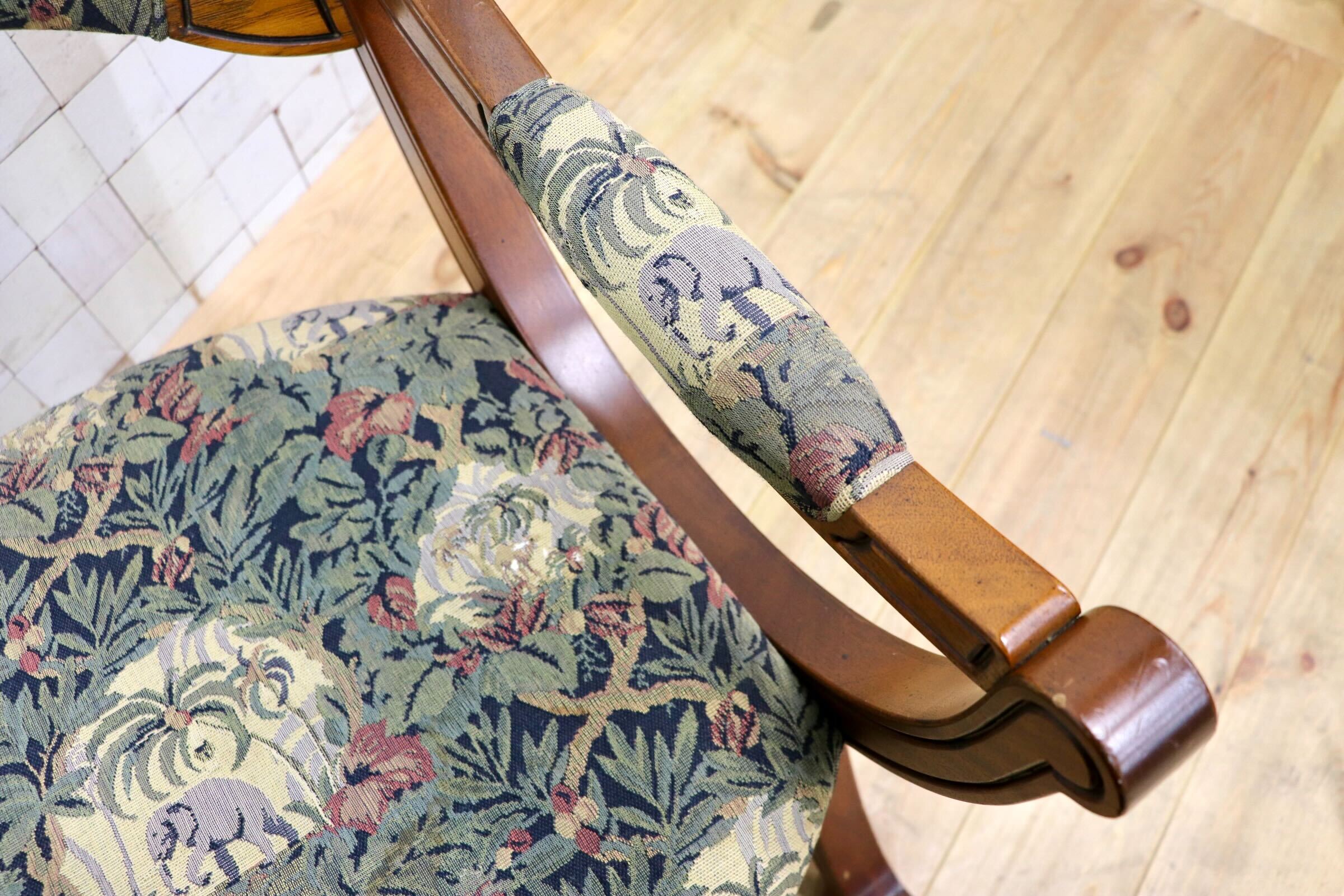 GMJK41A〇Drexel Heritage / ドレクセルヘリテイジ ダイニングチェア アームチェア X脚 ヴィンテージチェア クラシック