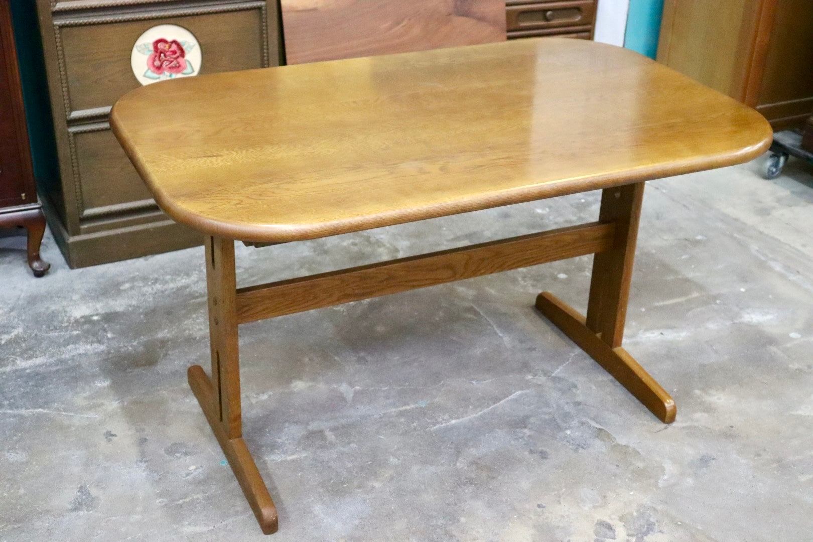 GMJK299○浜本工芸 / HAMAMOTO ダイニングテーブル 食卓テーブル 作業台 楢材 無垢 国産家具 コンパクト シンプル モダン