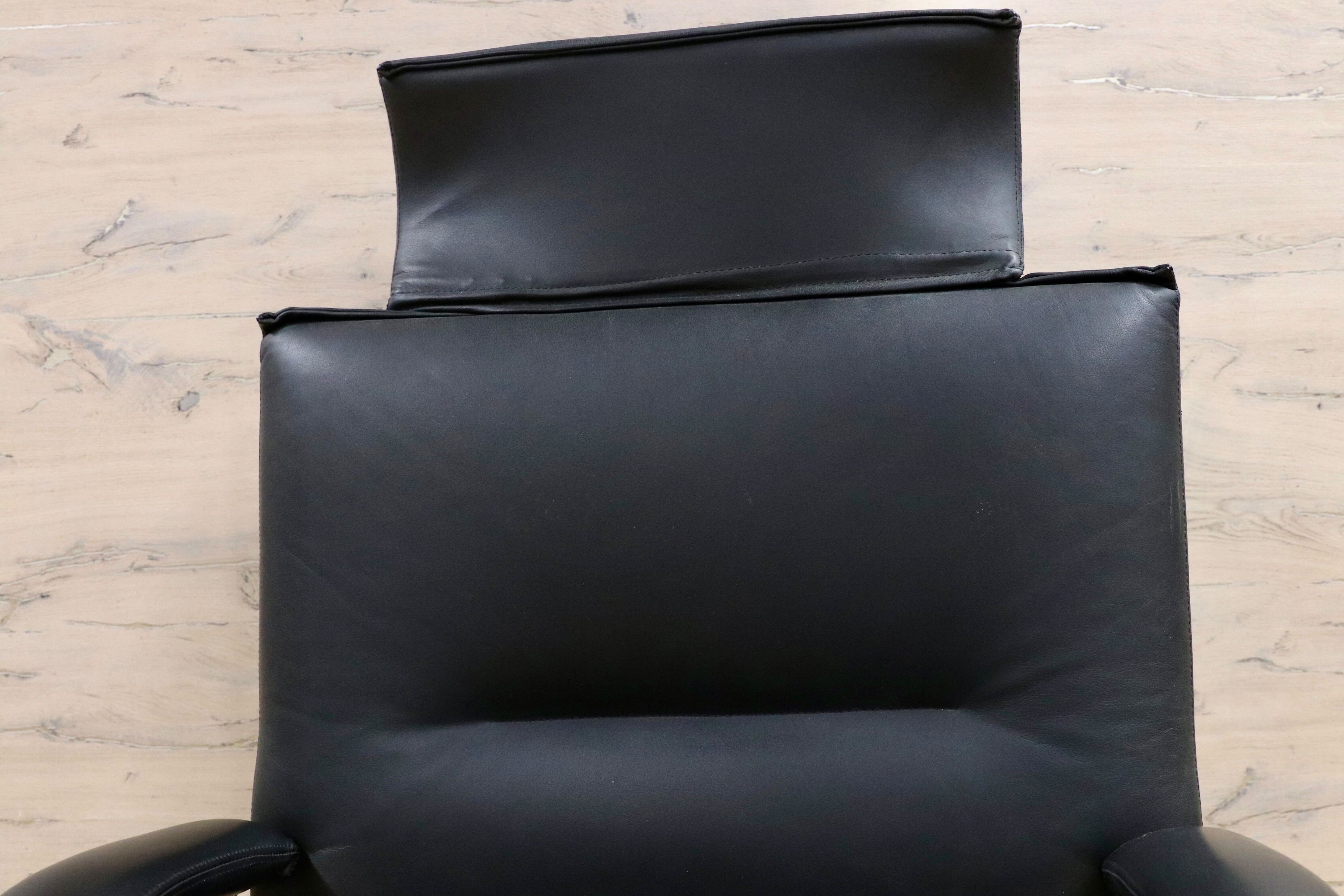 GMHF42○Saporiti italia / サポリティイタリア デスクチェア オフィスチェア ワークチェア 最高峰 本革 IDC大塚家具 エグゼクティブチェア