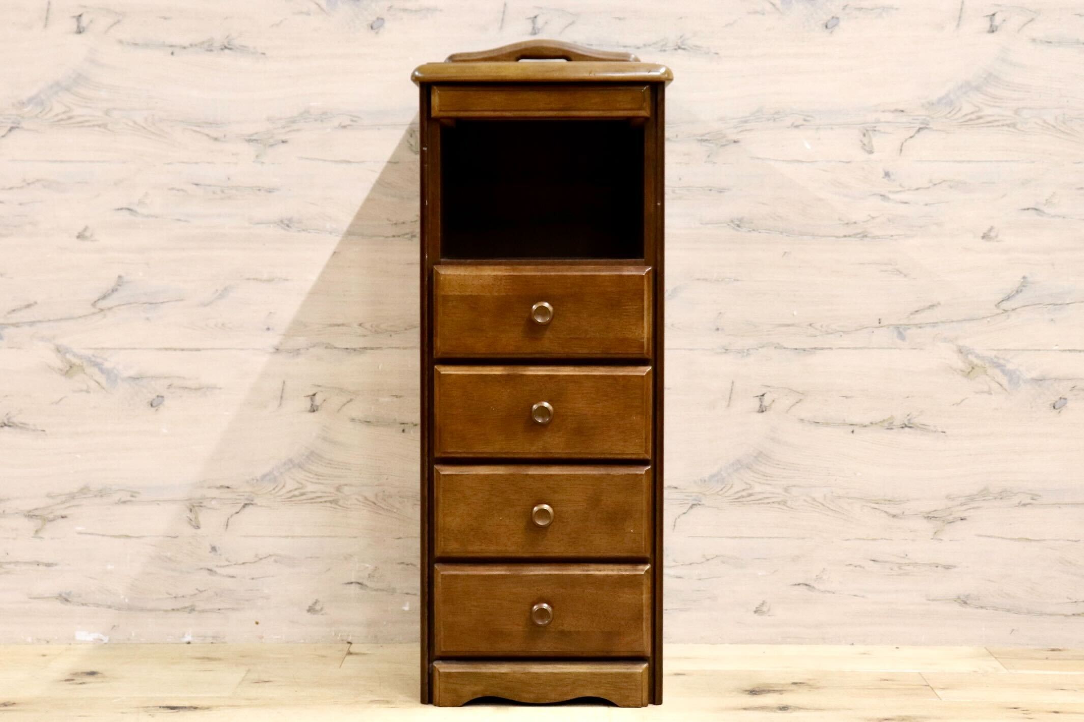 GMIK620A○maruni / マルニ 電話台 FAX台 飾り台 花台 小物収納 オーク材 シンプル モダン