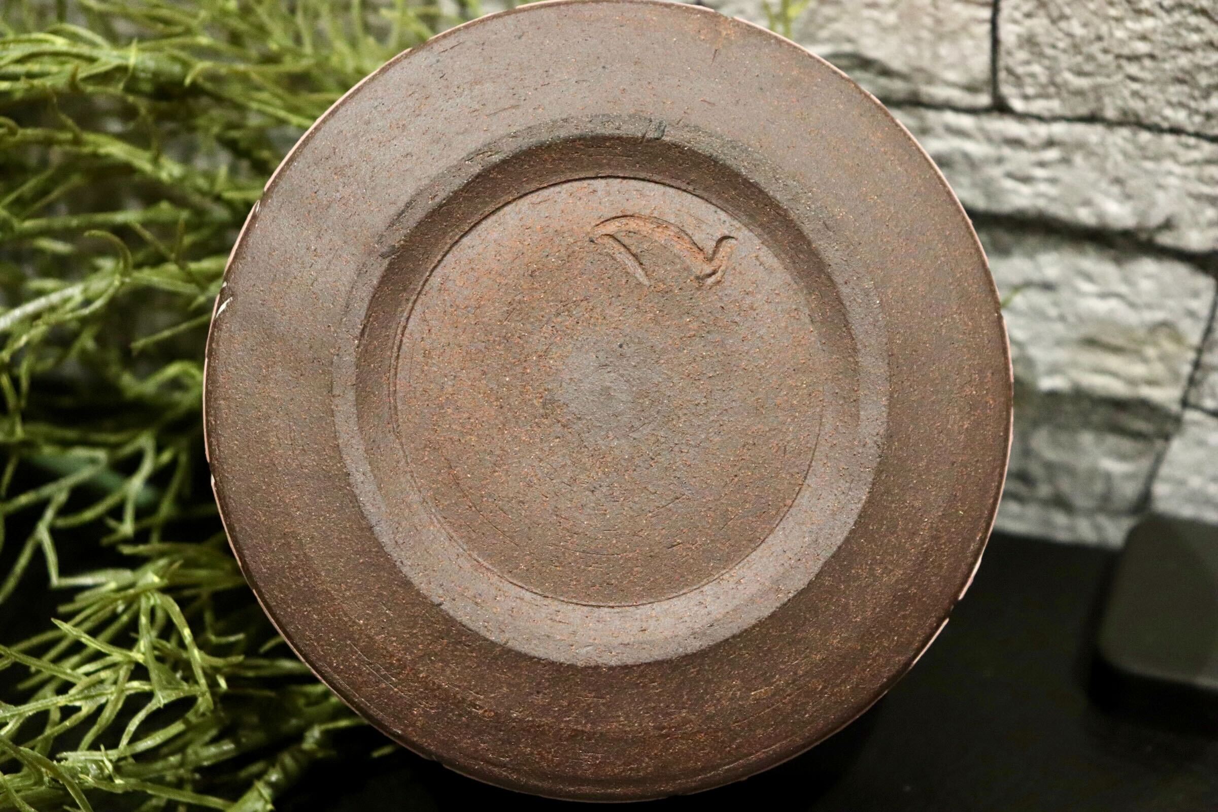 GMIO82◯市野悟窯 丹波焼 ピンク灰皿 陶器 灰皿 市野哲次 伝統工芸 丹波篠山 未使用