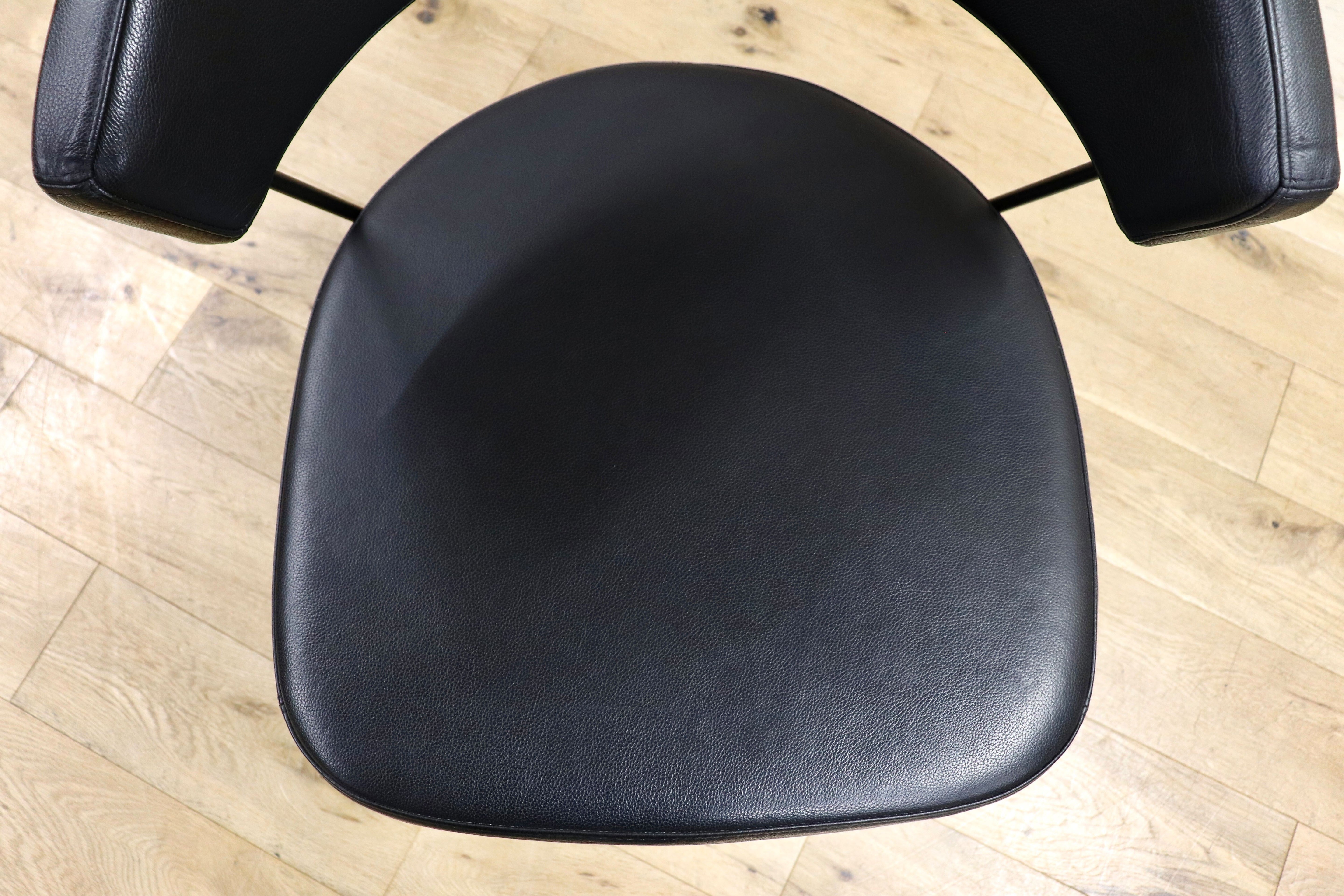 GMIS333A○Calligaris / カリガリス Connubia コヌビア New York ニューヨーク ダイニングチェア 2脚セット レザー モダン 定価約11万