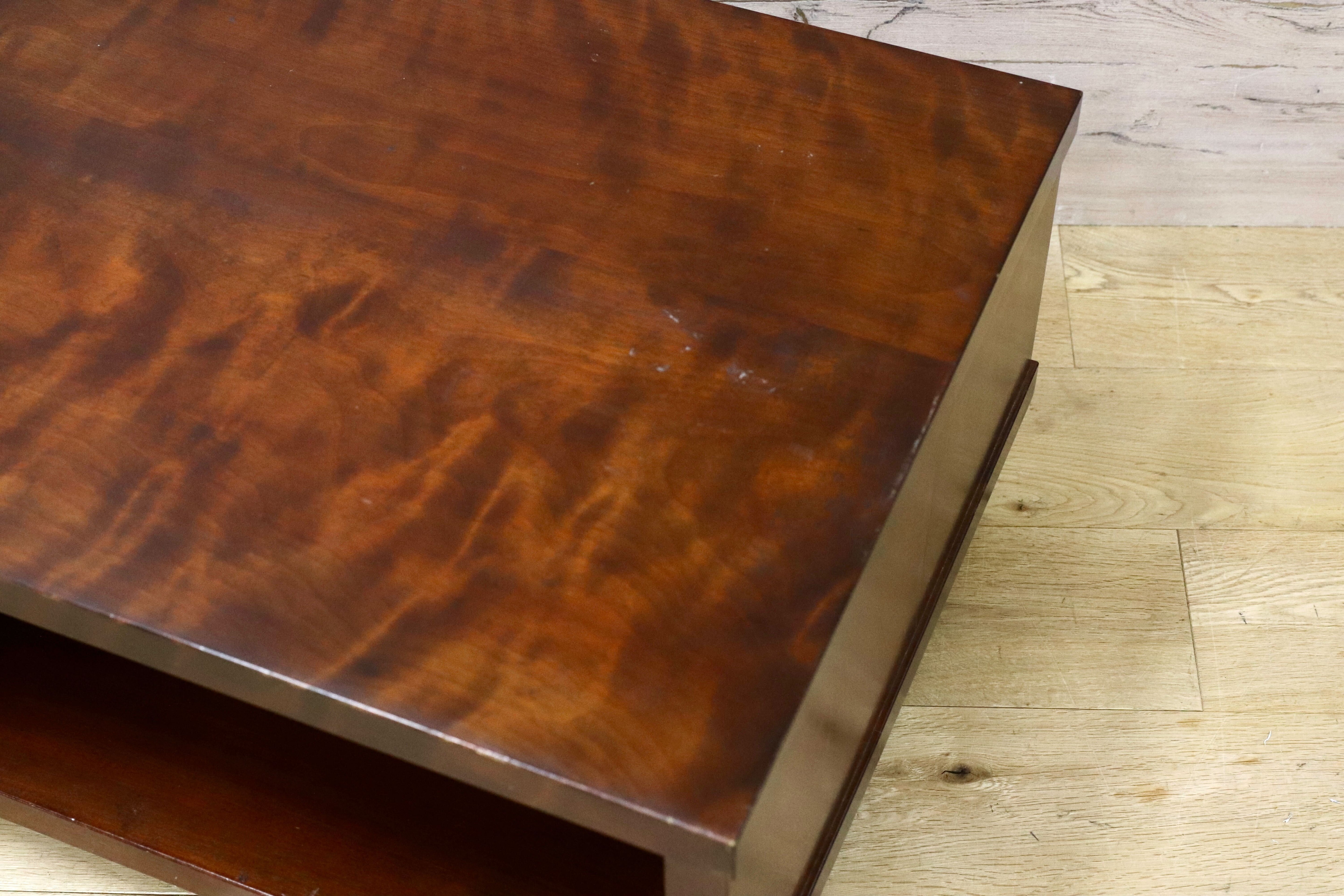 GMGK450○松本民芸家具 ローボード キャスター付き テレビボード 花台 飾り台 ミズメザクラ アンティーク 無垢材 レトロ 民藝 家具 稀少