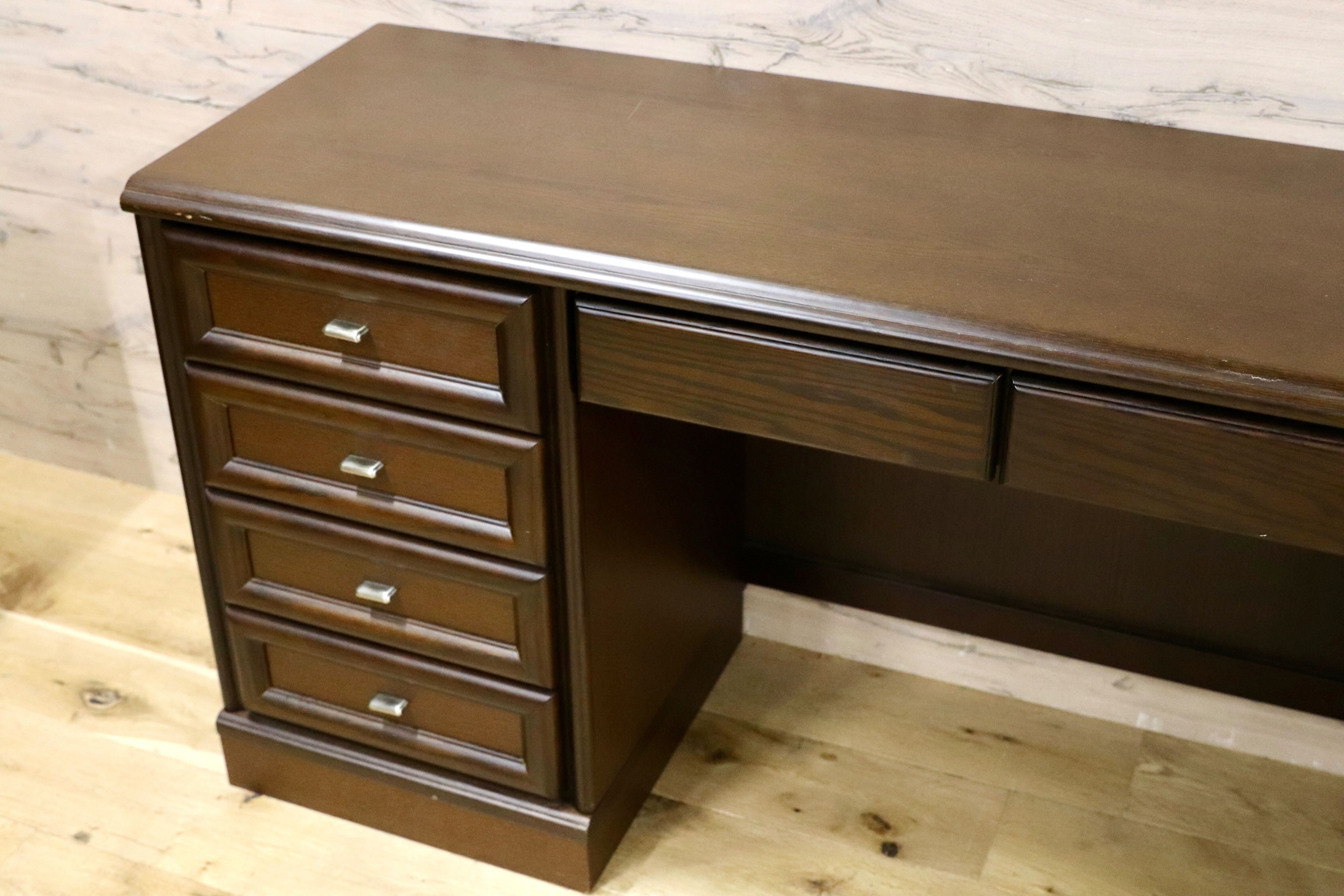 GMIK34○maruni / マルニ木工 システムデスク パソコンデスク 作業台 書斎机 国産家具 ユニットデスク 学習机 ヴィンテージ