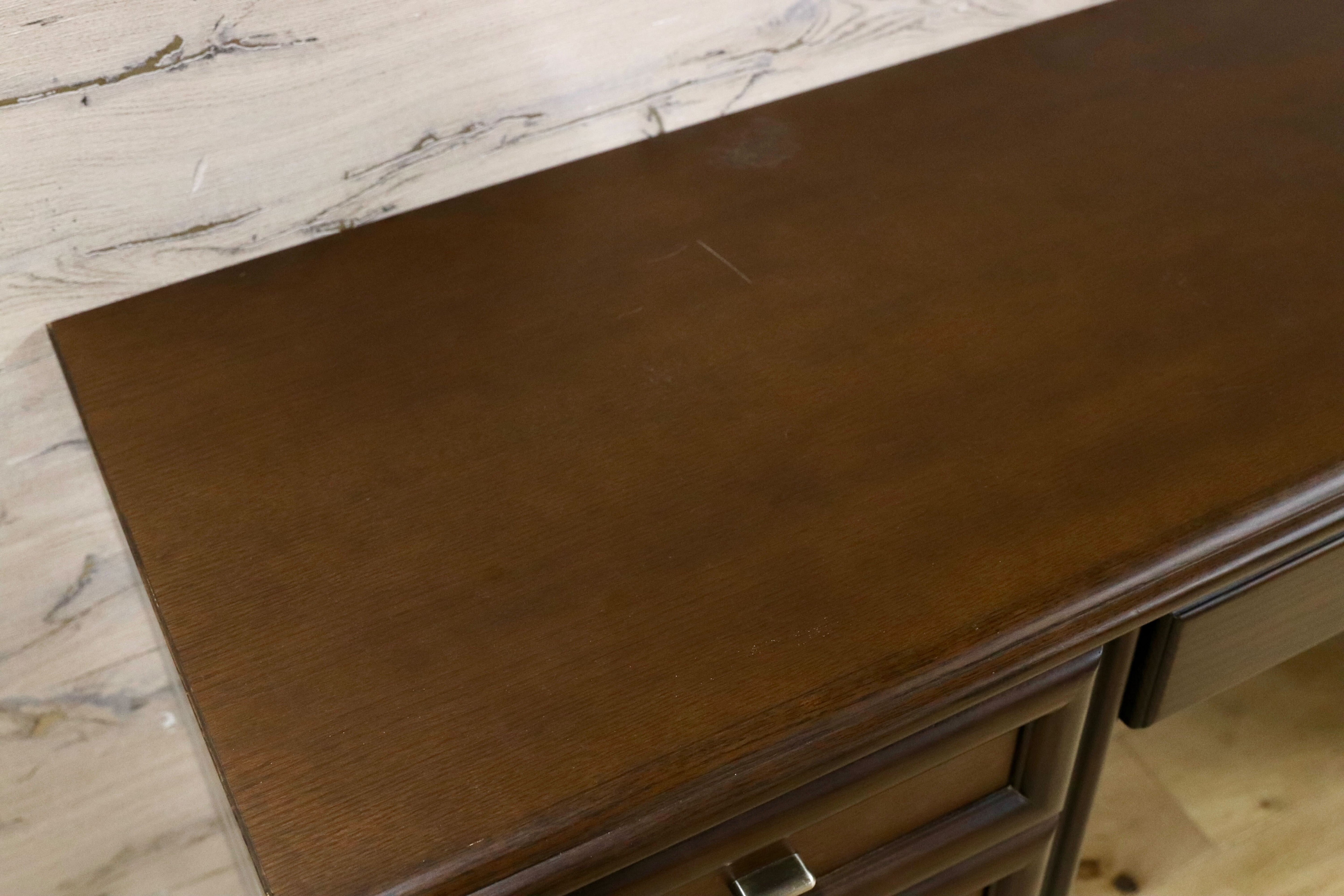 GMIK34○maruni / マルニ木工 システムデスク パソコンデスク 作業台 書斎机 国産家具 ユニットデスク 学習机 ヴィンテージ