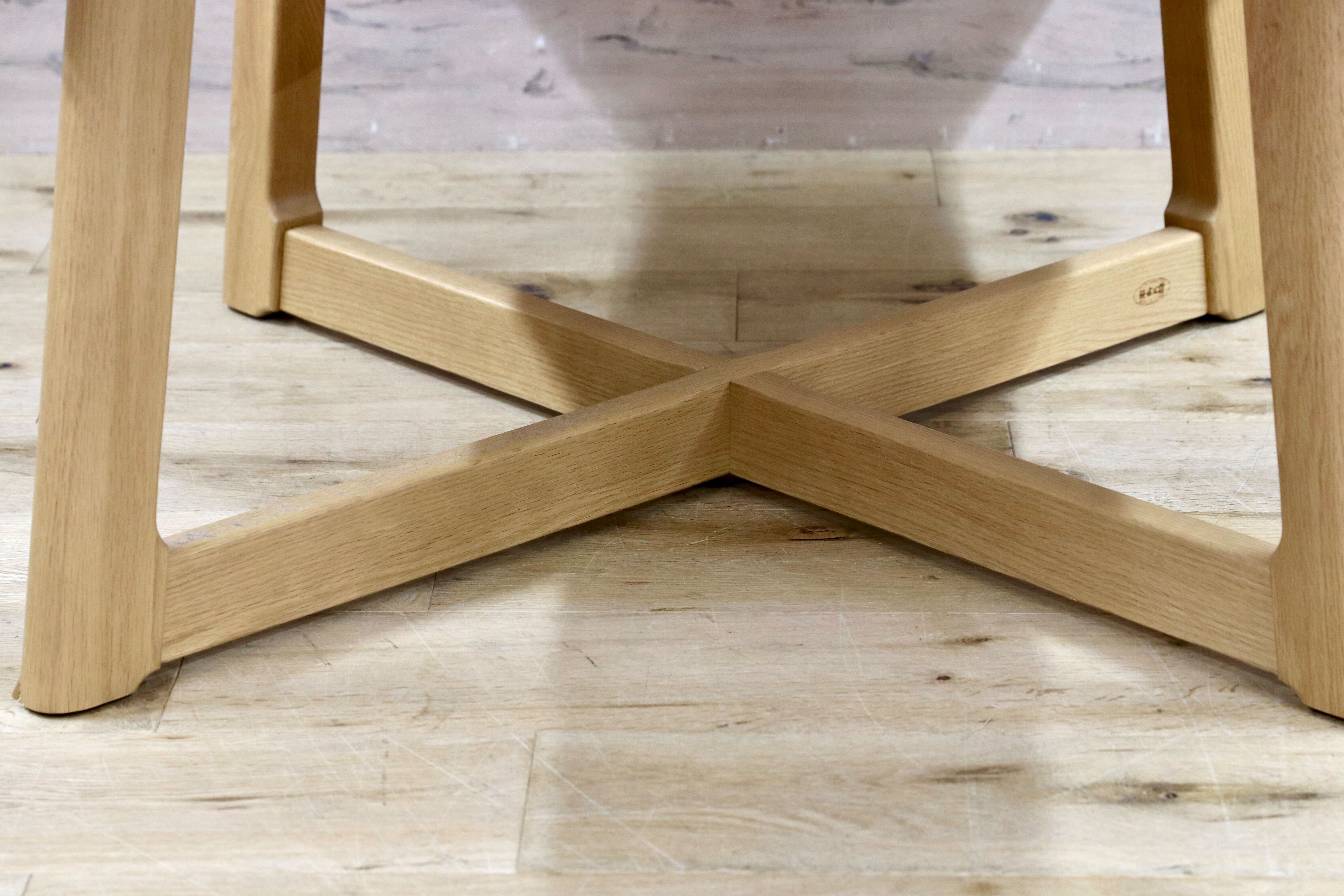 GMHK682○浜本工芸 / HAMAMOTO オーク無垢 ダイニングテーブル 食卓テーブル 少し低め 国産家具 約18.8万 モデルルーム展示品