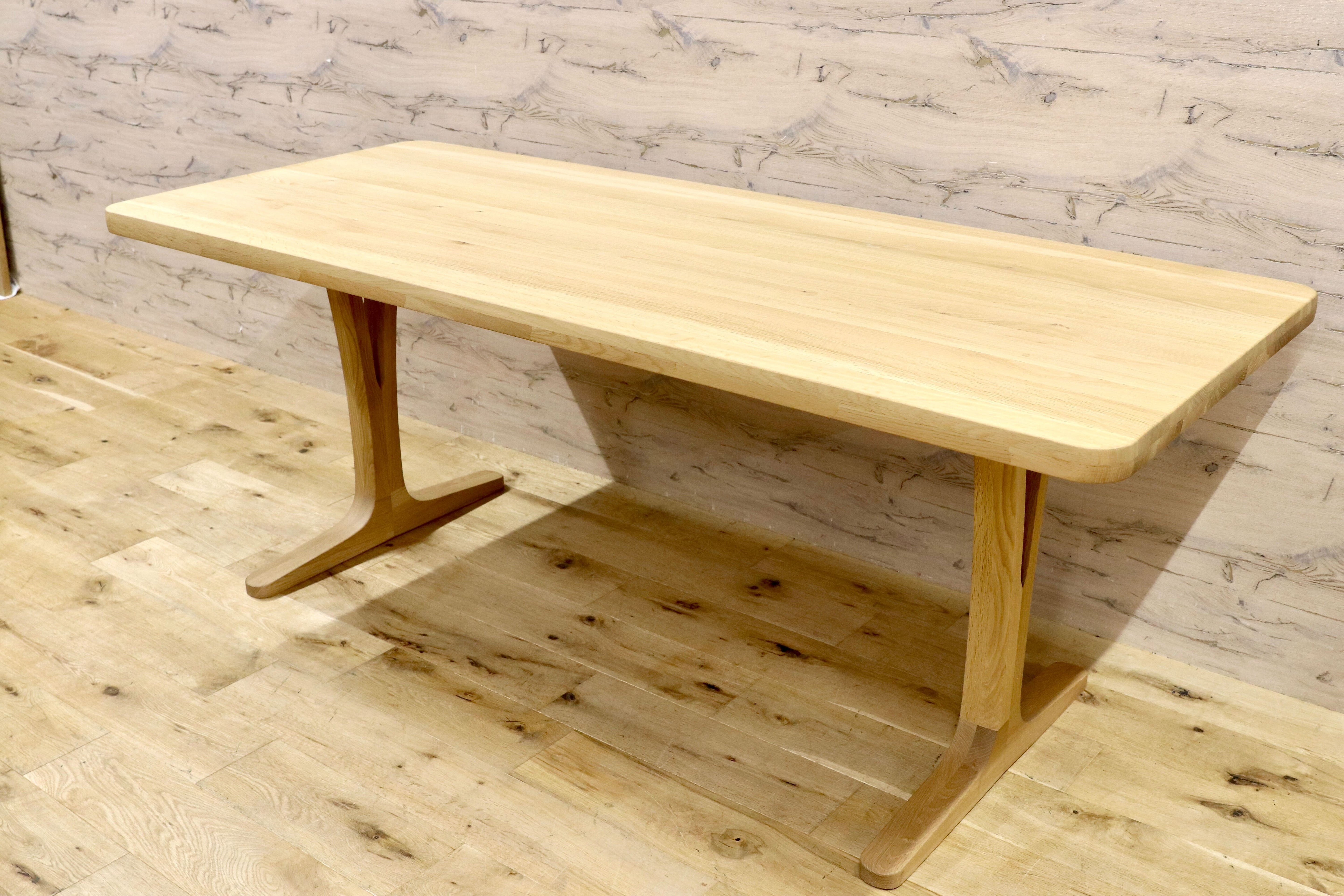 GMHF48○karimoku / カリモク オーク ダイニングテーブル 食卓テーブル ナチュラル 北欧スタイル 定価20.4万 モデルルーム展示品