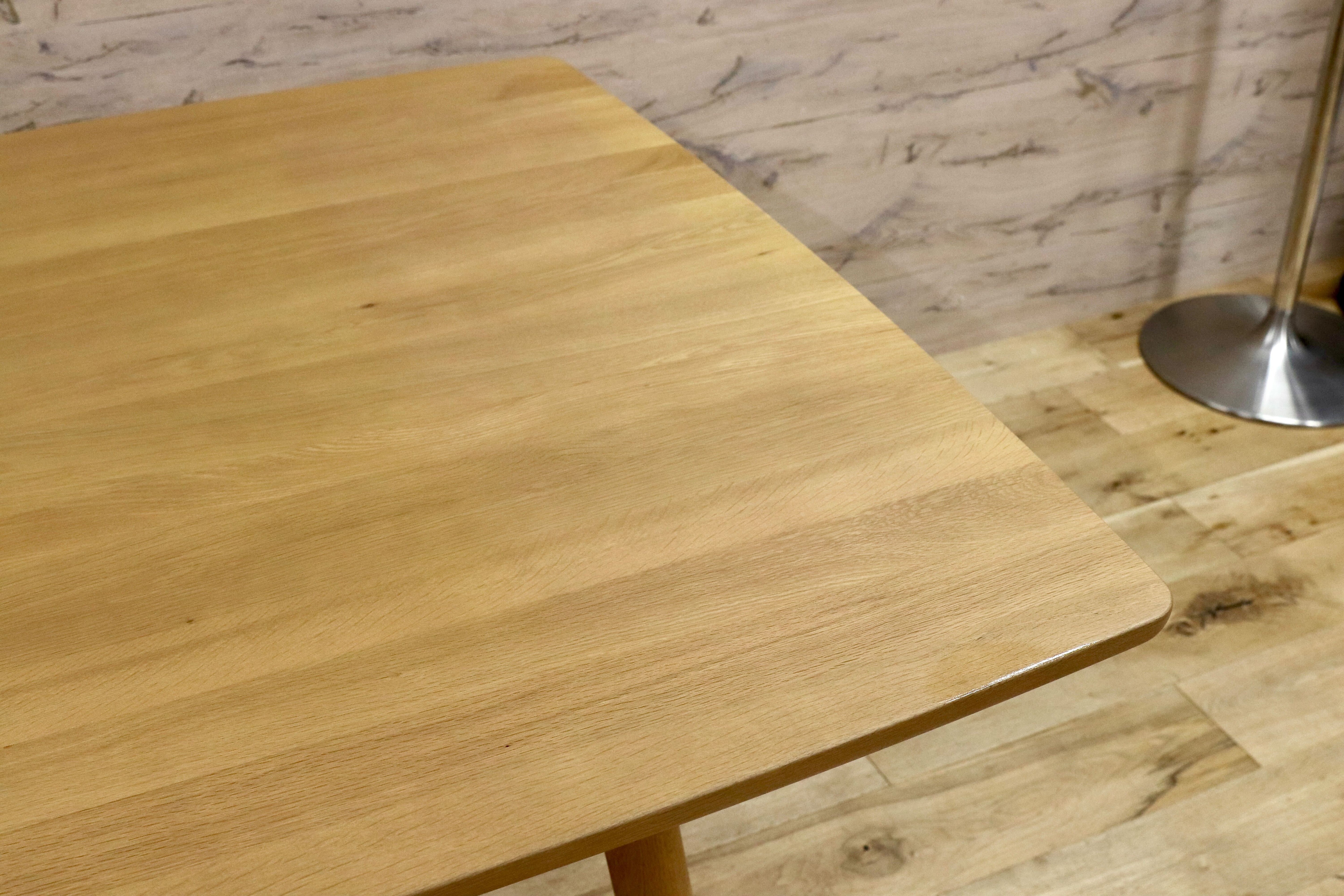 GMHK682○浜本工芸 / HAMAMOTO オーク無垢 ダイニングテーブル 食卓テーブル 少し低め 国産家具 約18.8万 モデルルーム展示品