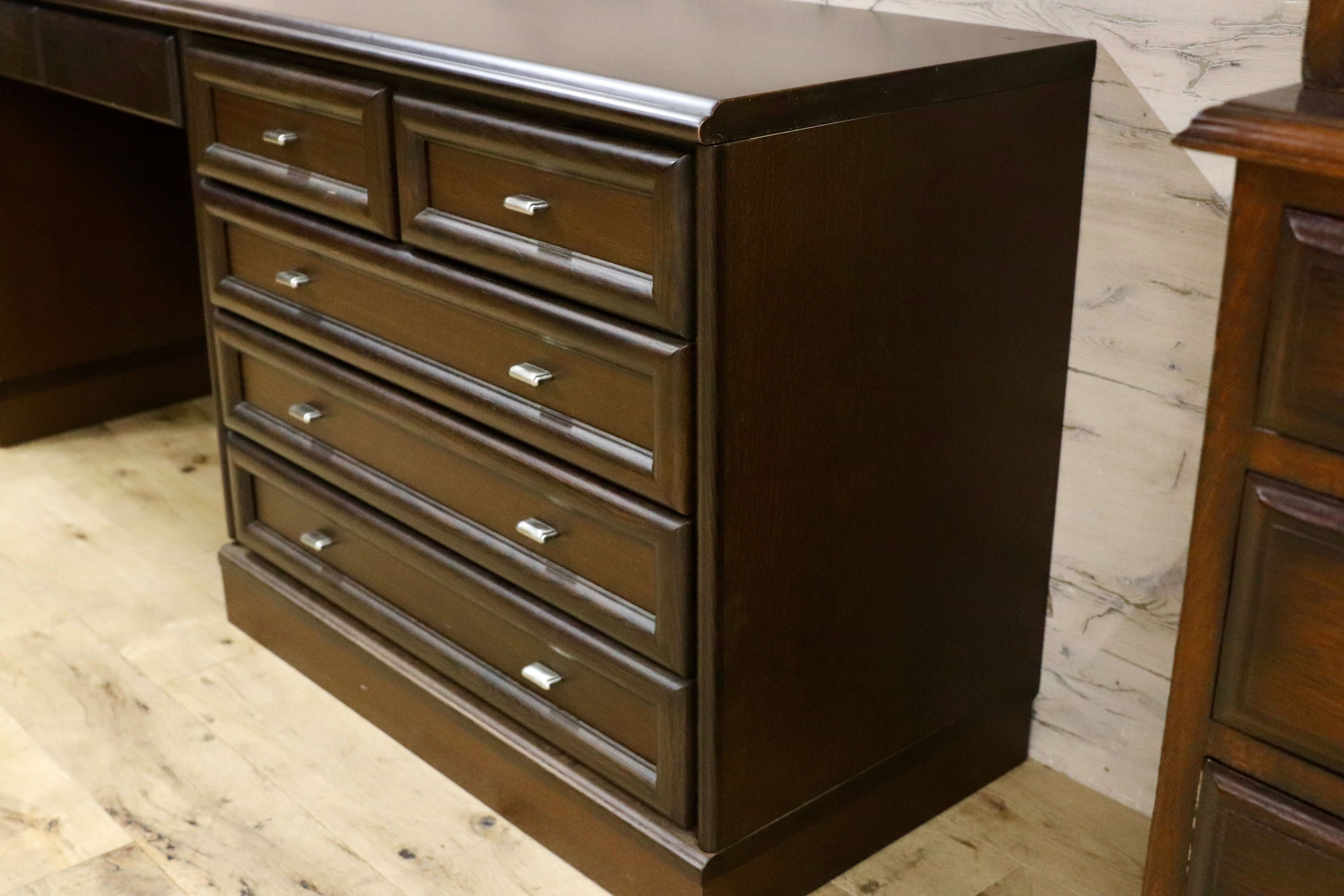 GMIK34○maruni / マルニ木工 システムデスク パソコンデスク 作業台 書斎机 国産家具 ユニットデスク 学習机 ヴィンテージ