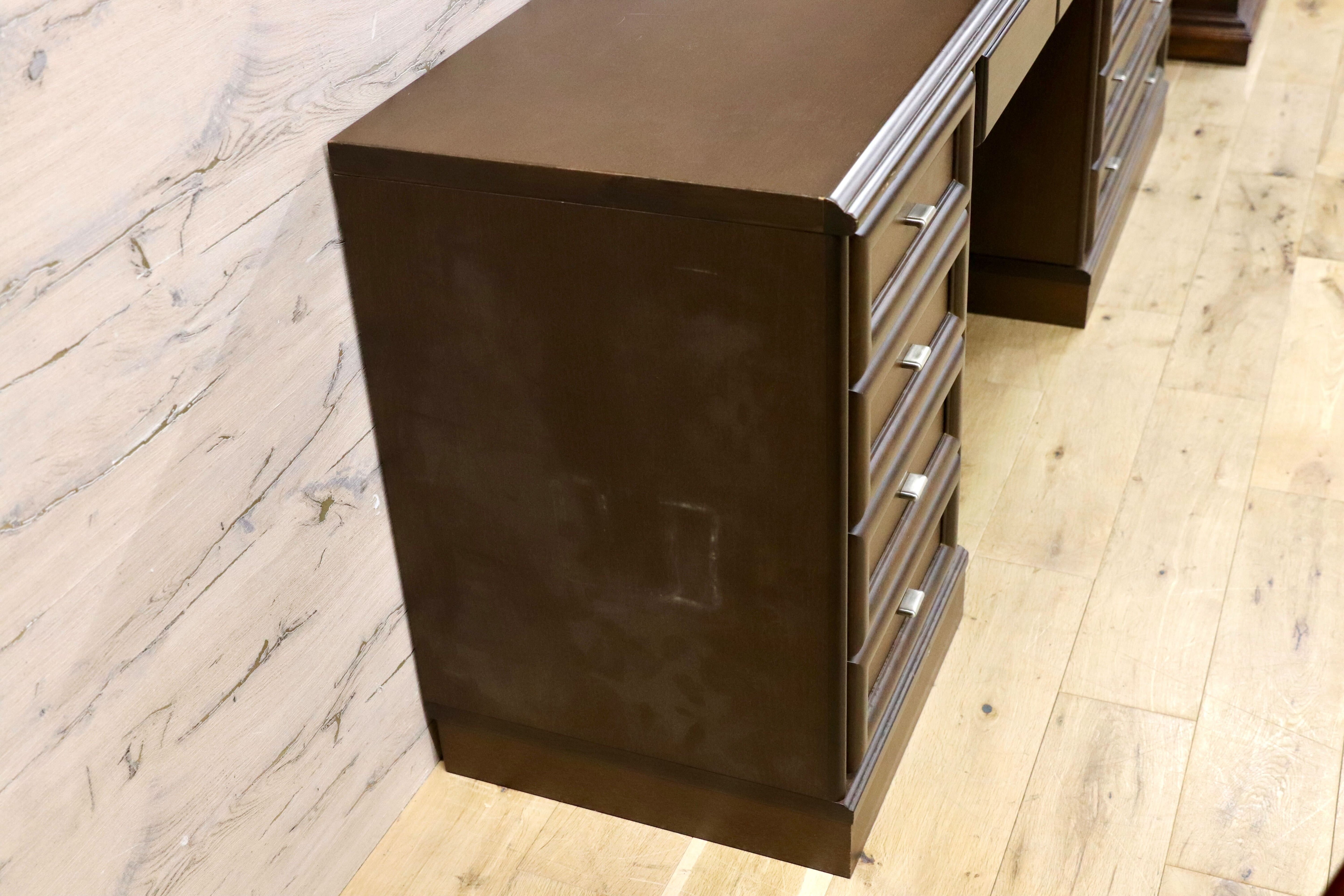 GMIK34○maruni / マルニ木工 システムデスク パソコンデスク 作業台 書斎机 国産家具 ユニットデスク 学習机 ヴィンテージ