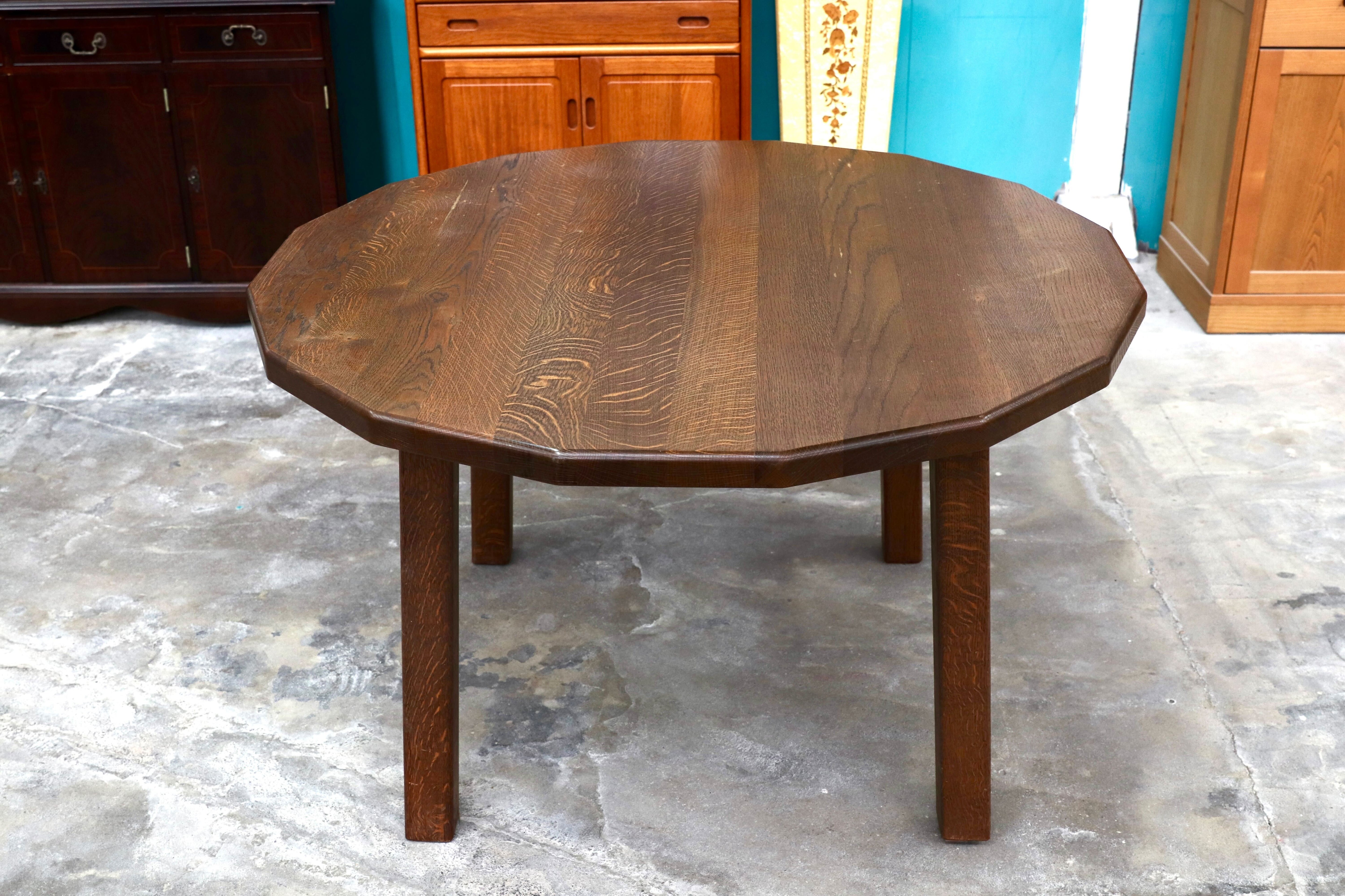 GMIK415○オランダ ダッチカントリー ネザーランズ ダイニングテーブル 食卓テーブル オーク無垢材 ヴィンテージ アンティーク 店舗什器