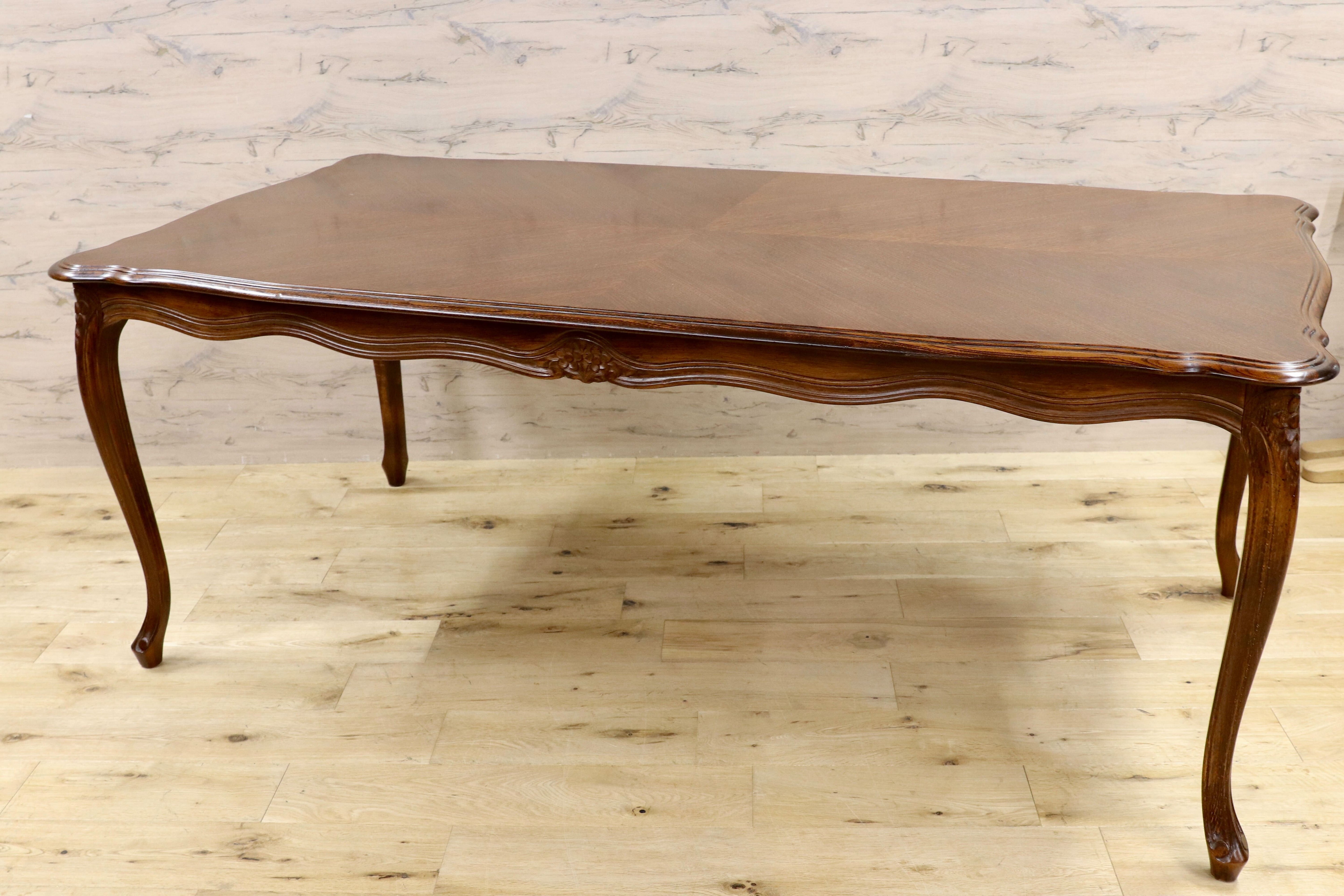 GMHK311○西洋 クラシック エレガント ダイニングテーブル 食卓テーブル 木製 アンティーク調 ロココ調