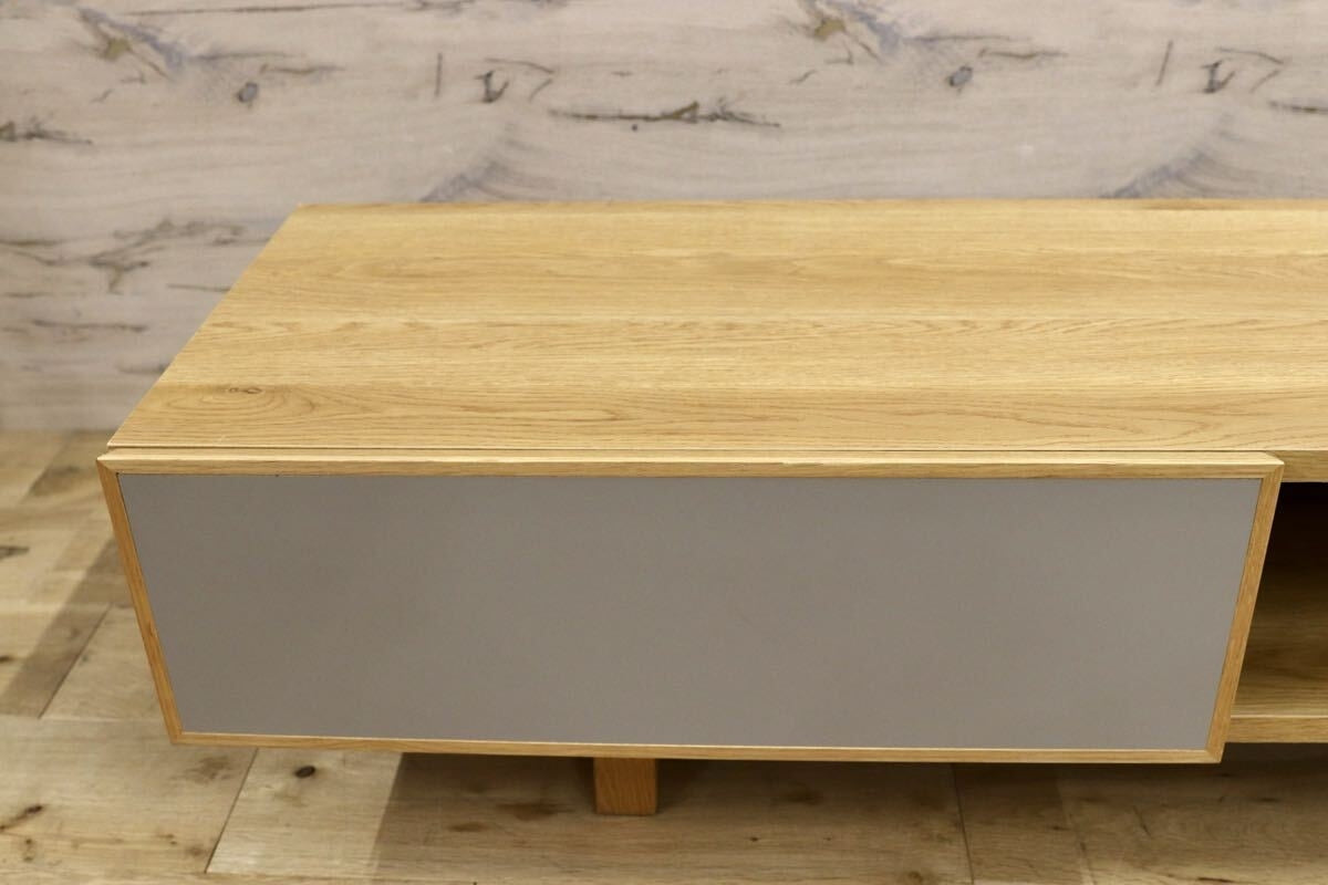 GMJS206◯SHIKI / 志岐家具 SHIKI テレビボード TVボード オーク材 大川家具 ナチュラル 定価約14万円 モデルルーム展示品