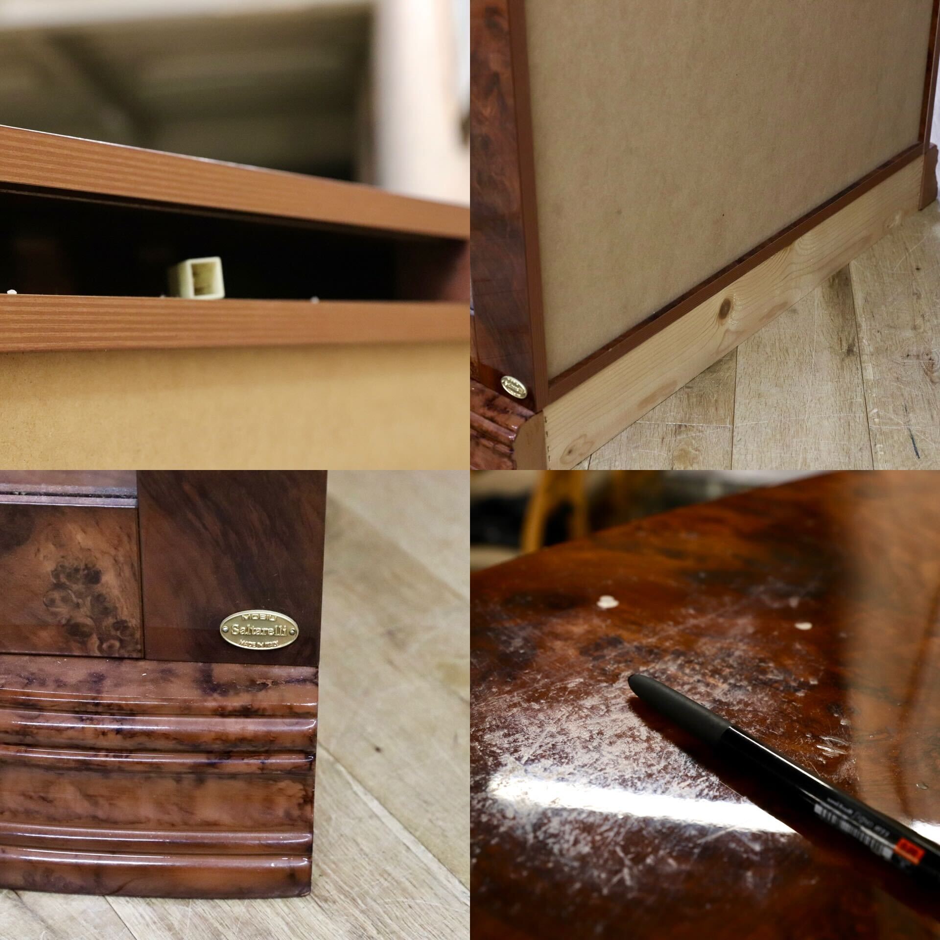 GMHK588○Saltarelli Amalfi / サルタレッリ アマルフィ キャビネット 飾り棚 イタリア ロココ 輸入家具 クラシック 定価17.8万