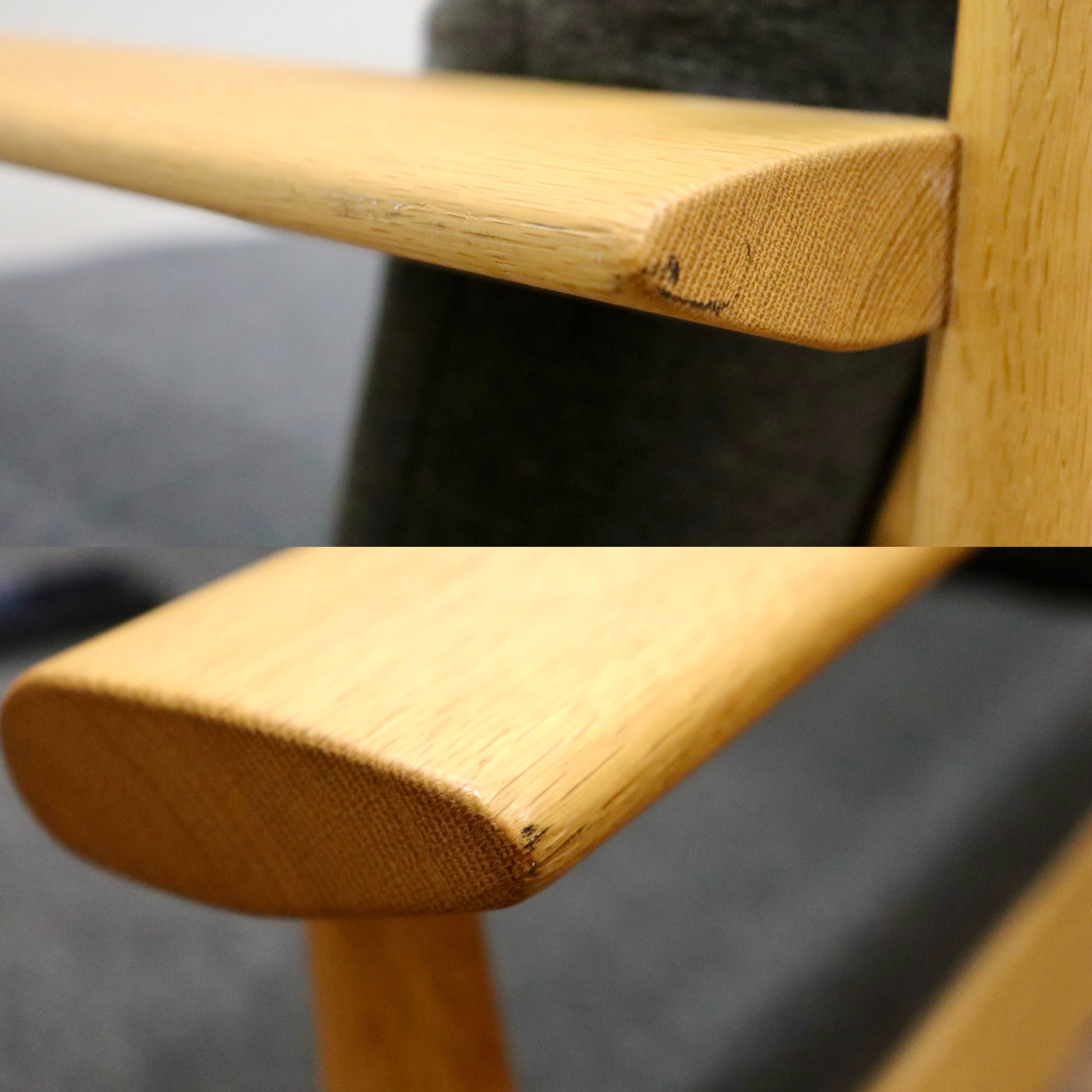 GMHK346○柏木工 / KASHIWA シガーロ 2人掛けソファ ラブソファ 楢材 無垢 ファブリック 飛騨家具 北欧スタイル IDC大塚家具 約22万 美品