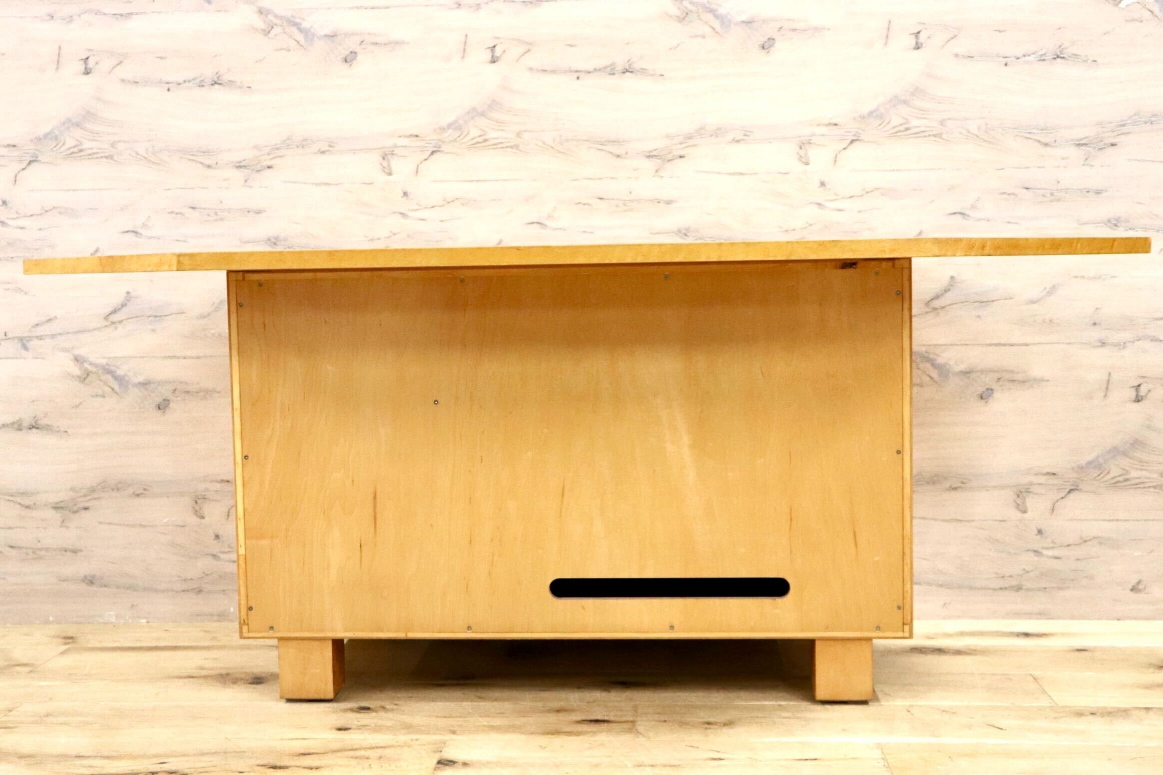 GMHN206B○IDC大塚家具 スプレンダー コーナーボード TVボード AVボード リビングボード 飾り棚 バーズアイメープル 定価約40万 展示品