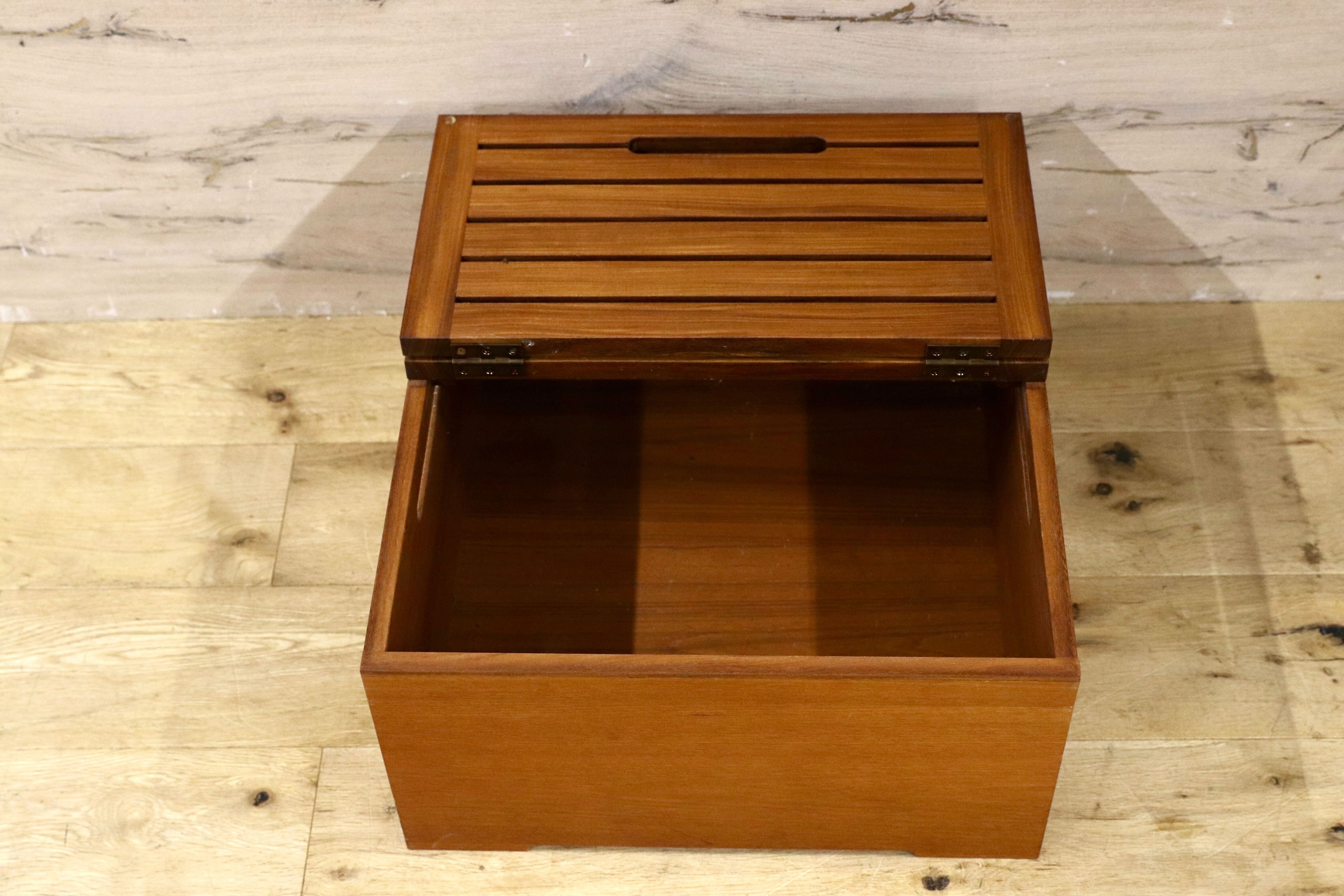 GMIK861○チーク材 収納ボックス 北欧スタイル ディスプレイ台 アンティーク