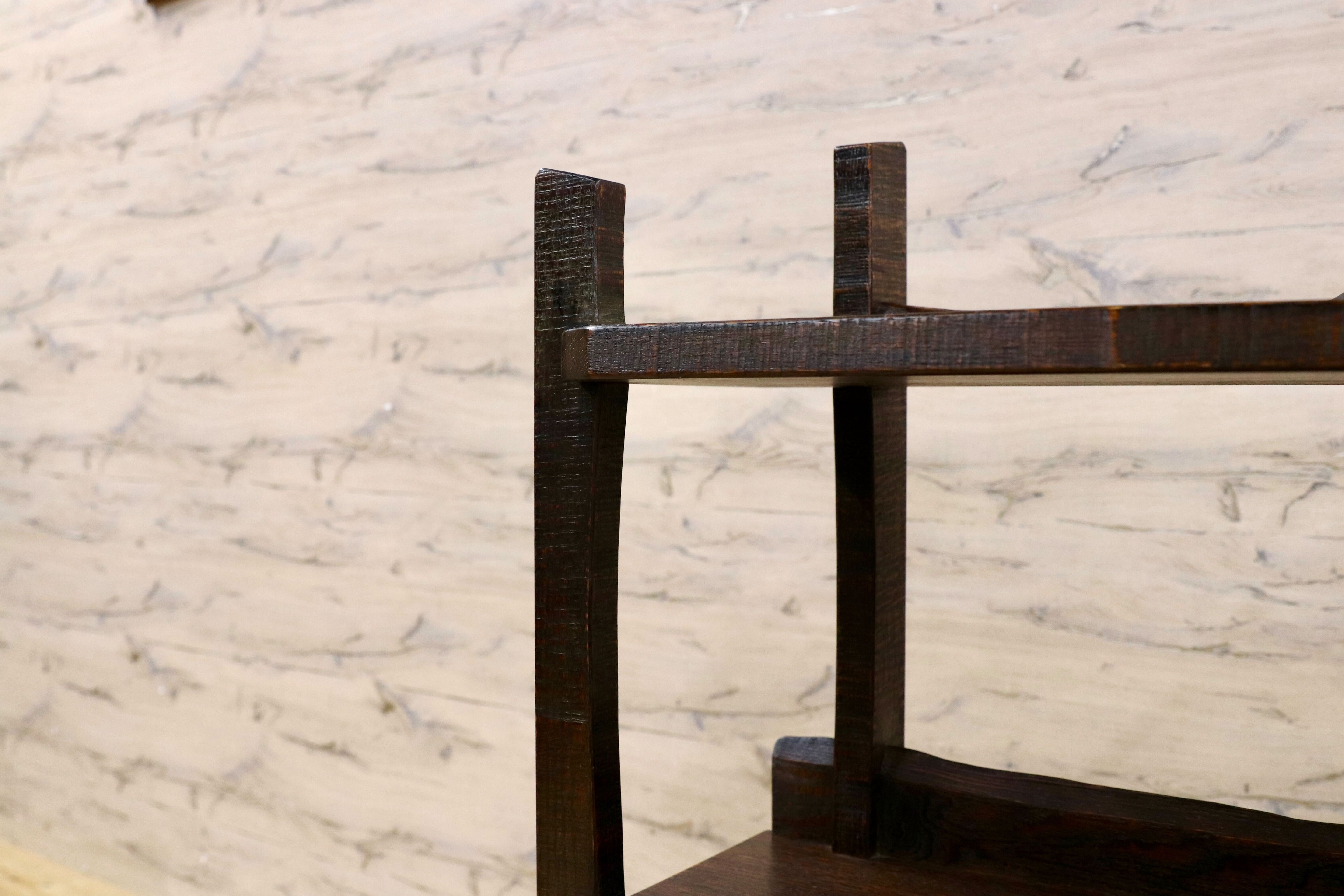 GMHK324○無垢材 シェルフ ラック 飾り棚 花台 オープンシェルフ 和家具 和モダン レトロ