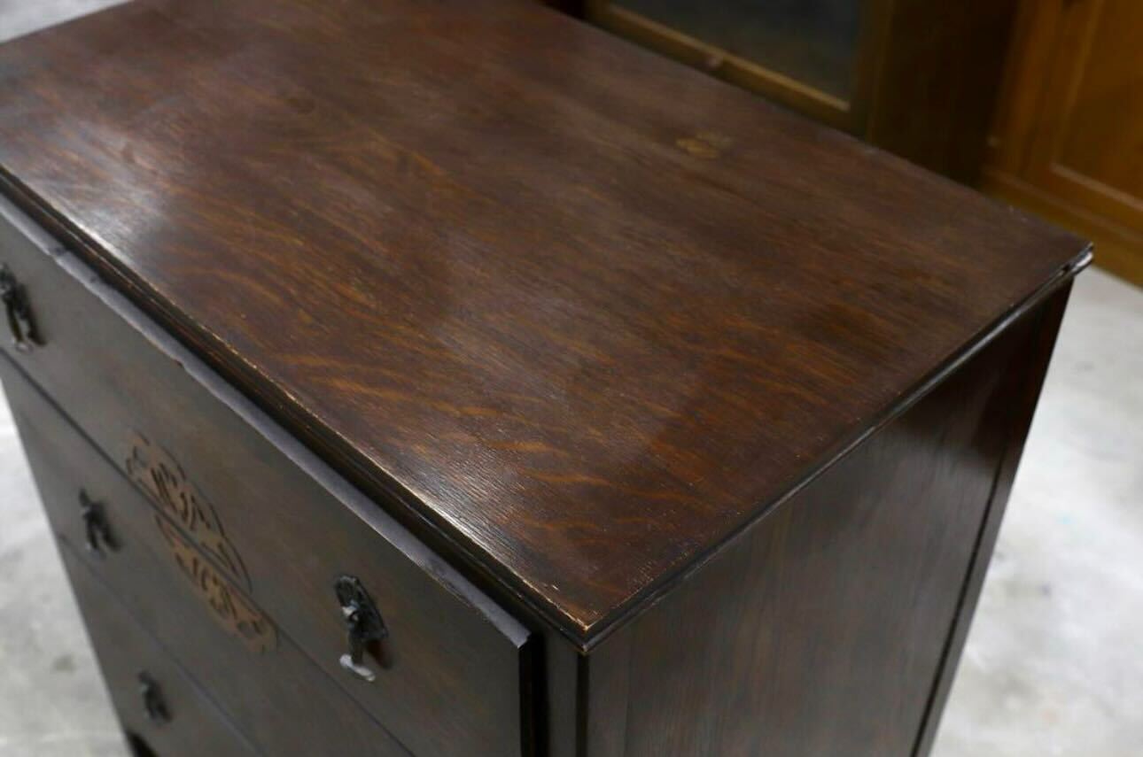 GMHK456○RALEIGH FURNITURE ヴィンテージ チェスト オーク無垢材 クラシック 英国アンティーク US 西洋 家具