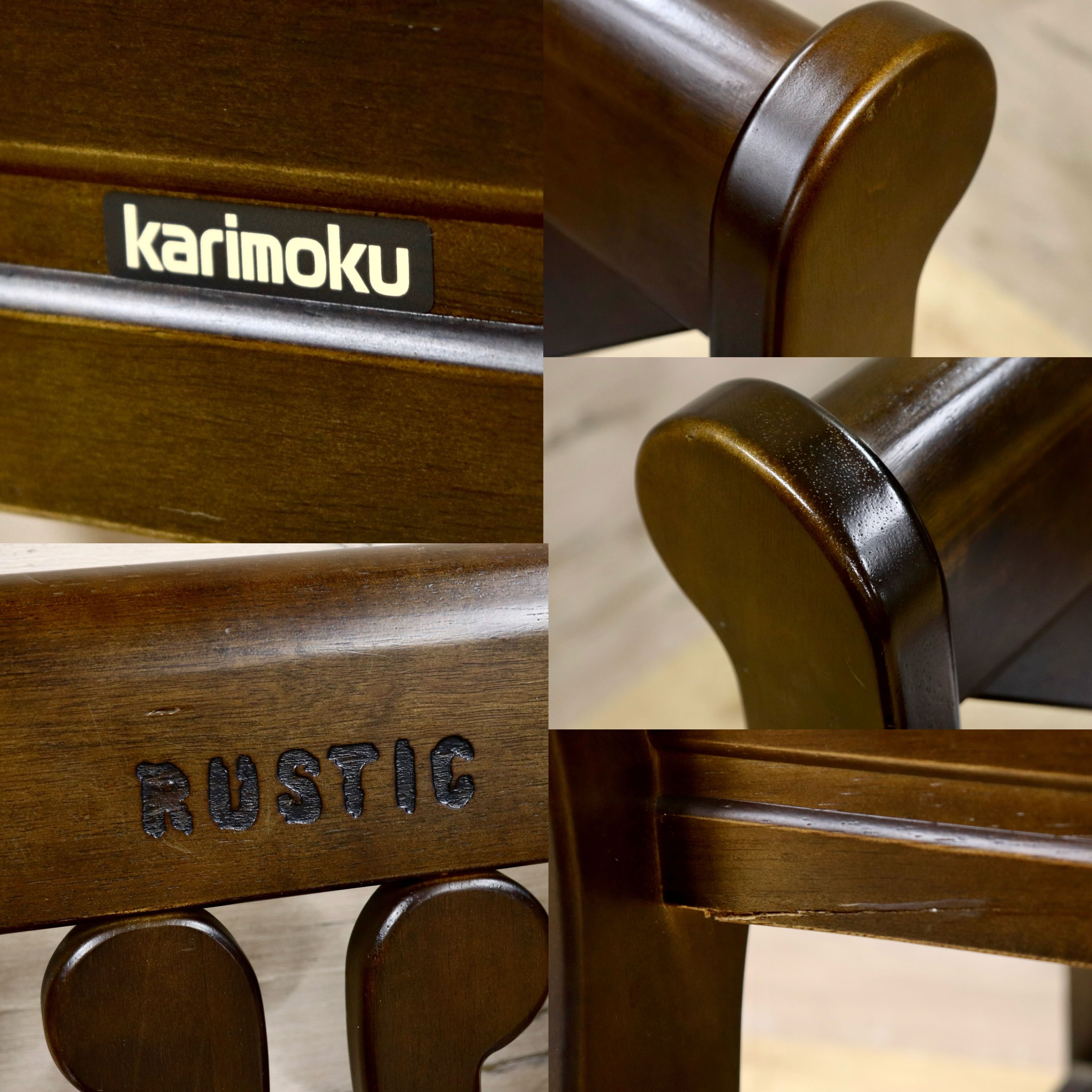 GMIH261B○karimoku / カリモク RUSTIC ルスティック ベンチ ダイニングチェア 椅子 レトロ カントリー 人気廃番 国産家具