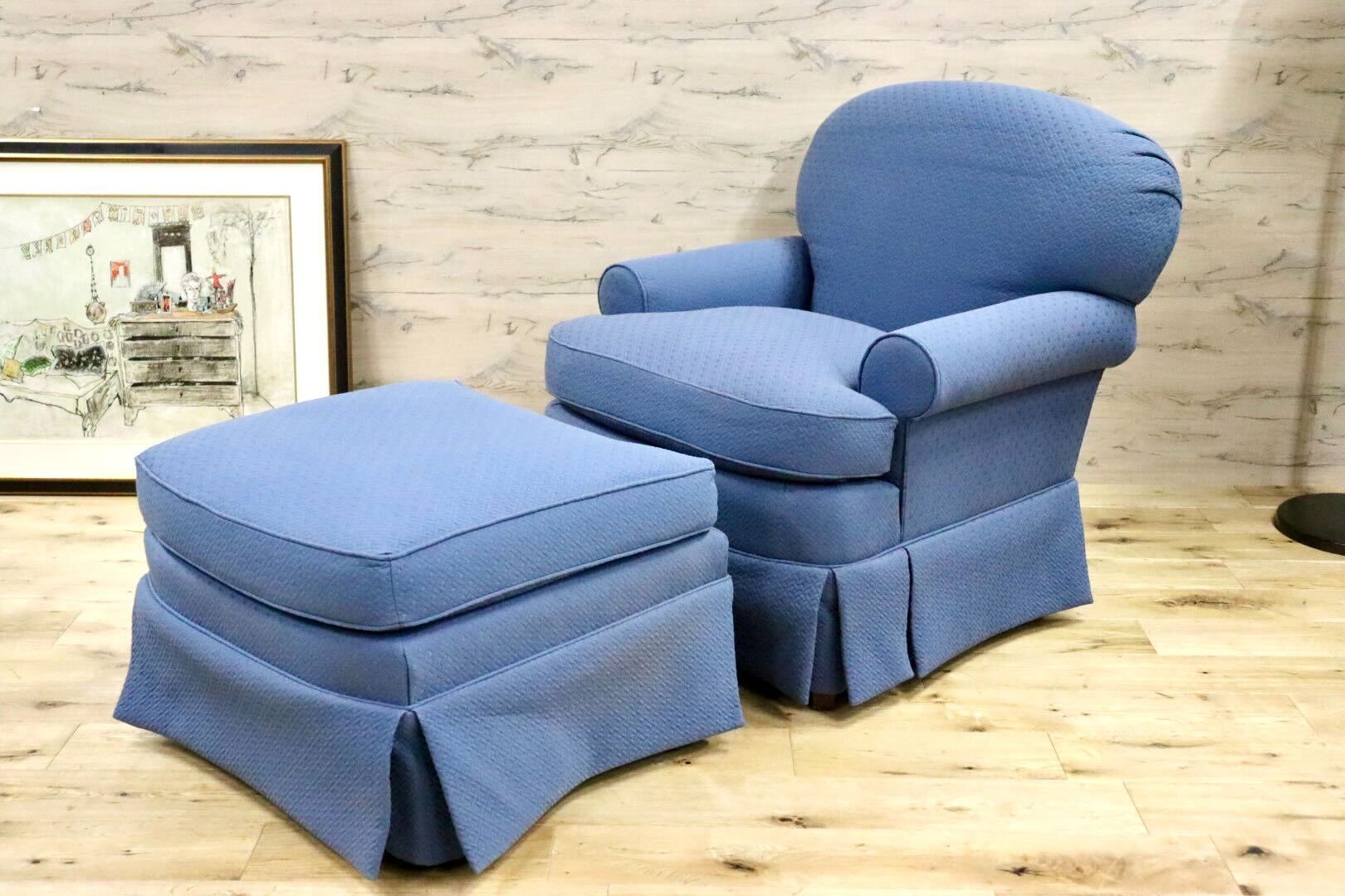 GMGF141○HICKORY CHAIR / ヒッコリーチェア 1人掛けソファ シングルソファ ファブリック IDC大塚家具 約35万 ショールーム展示品