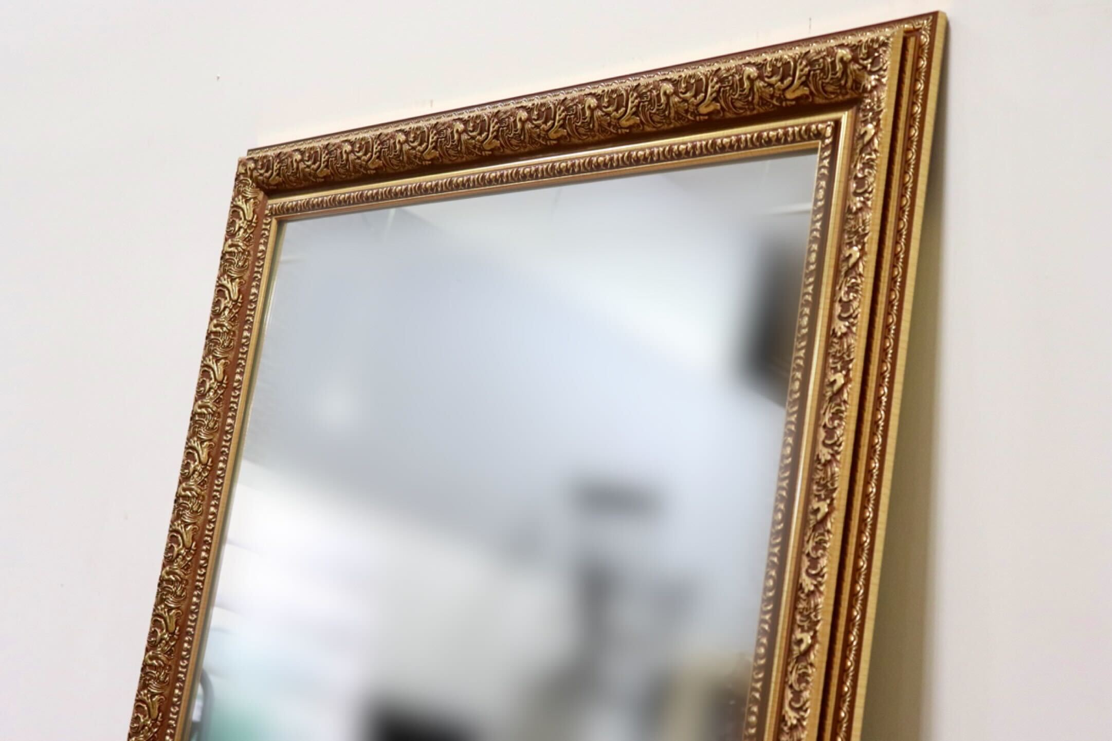 GMIK73○ウォールミラー 全身鏡 壁掛け鏡 立て掛けミラー 大型ミラー 鏡 姿見 アンティーク調