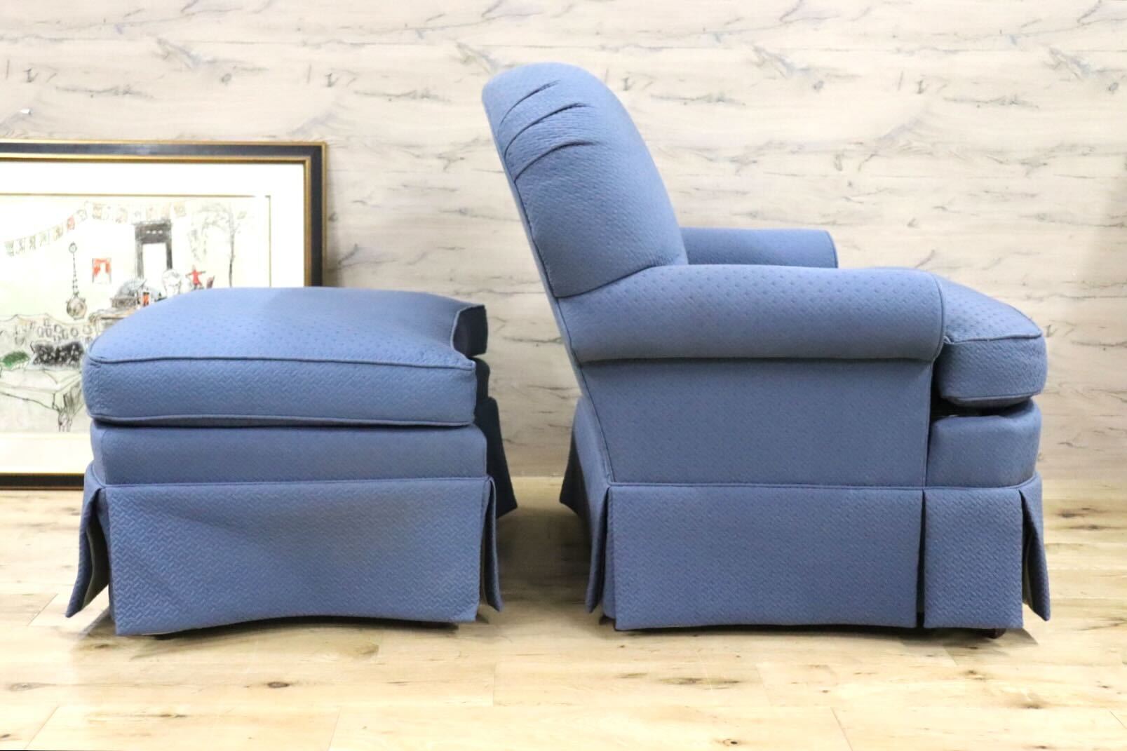 GMGF141○HICKORY CHAIR / ヒッコリーチェア 1人掛けソファ シングルソファ ファブリック IDC大塚家具 約35万 ショールーム展示品