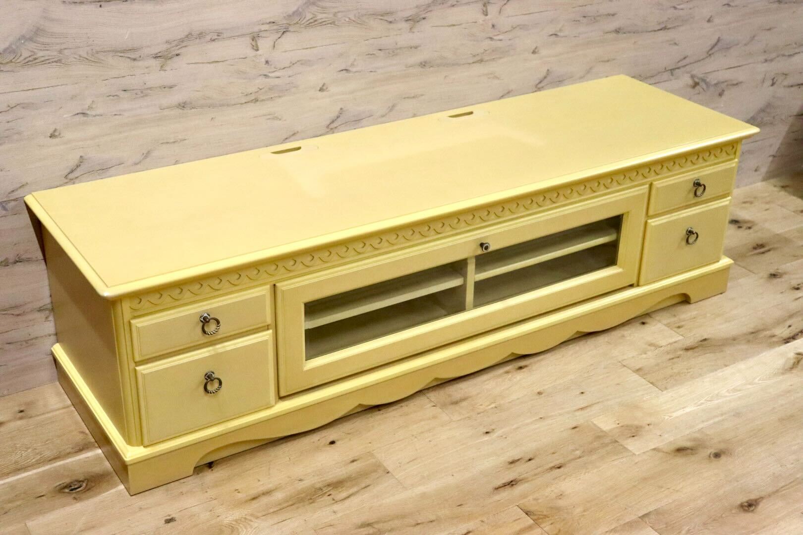 GMHH324○IDC大塚家具 マリアンディール TVボード AVボード ローボード リビング収納 フレンチカントリー エレガント 定価約20万