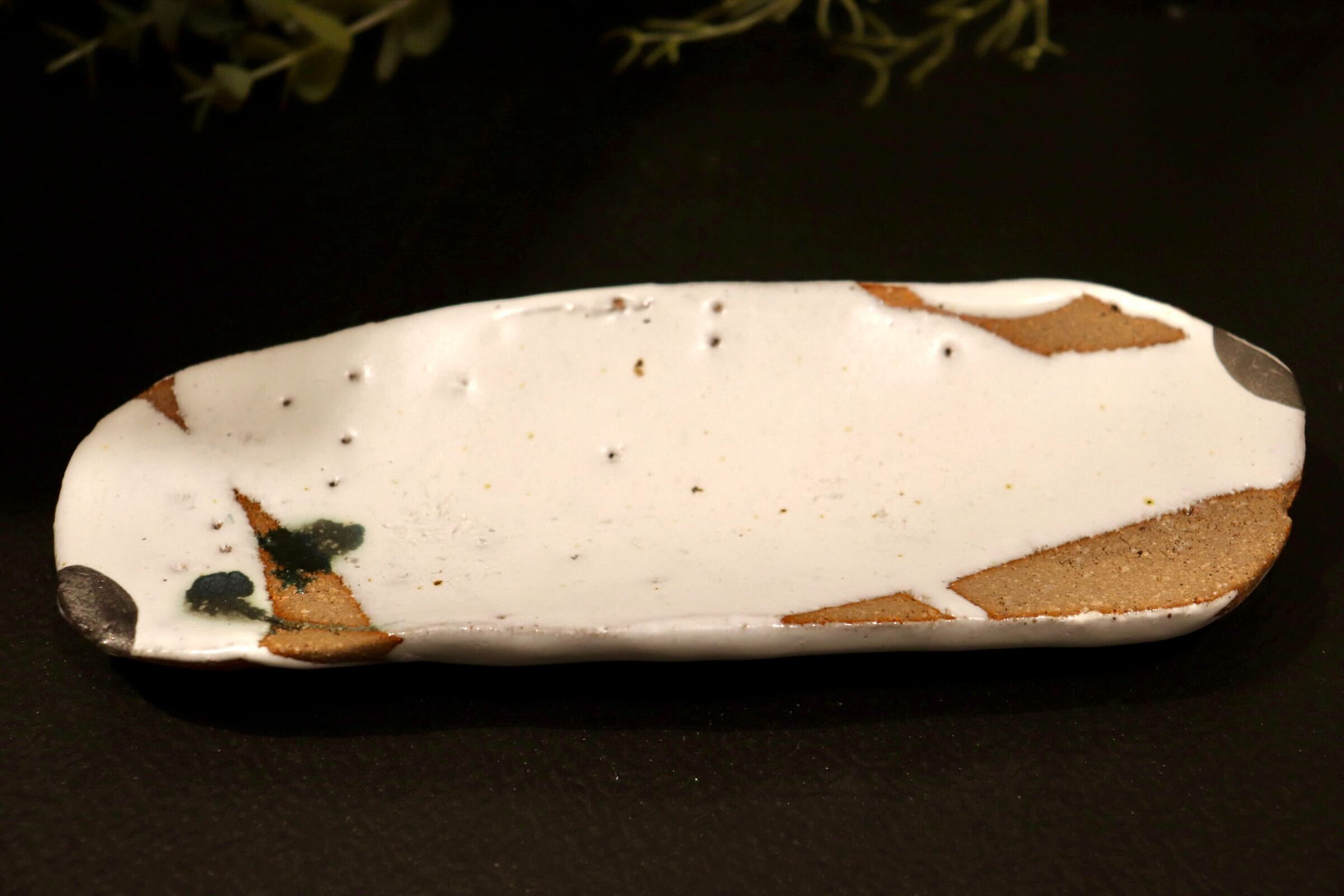 GMIO222AA◯丹文窯 丹波焼 長皿 陶器 皿 伝統工芸 丹波篠山 未使用