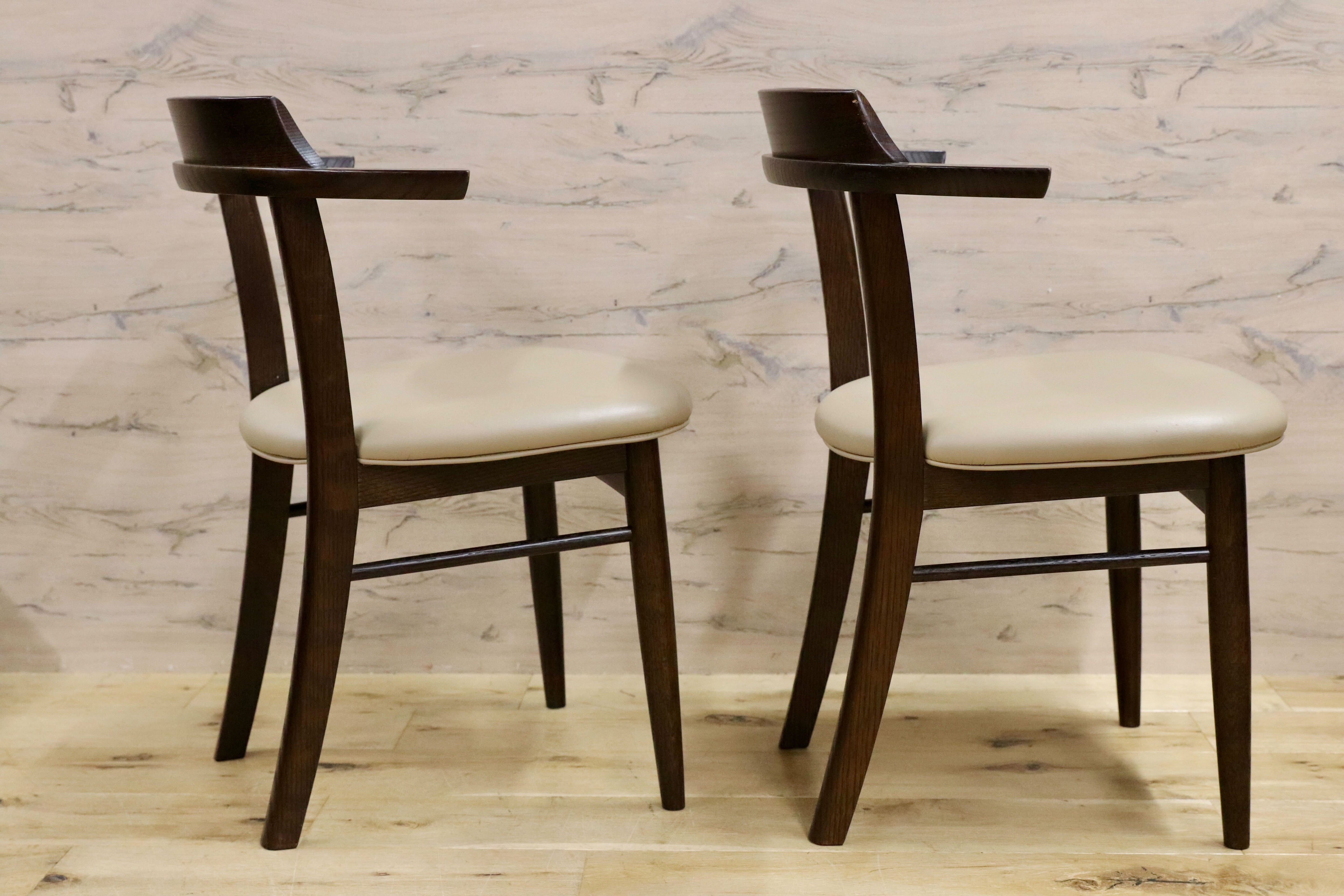 GMHH188○柏木工 / KASHIWA ソフィー OBA22 ダイニングチェア 椅子 2脚セット オーク材 飛騨家具 IDC大塚家具 定価10.7万