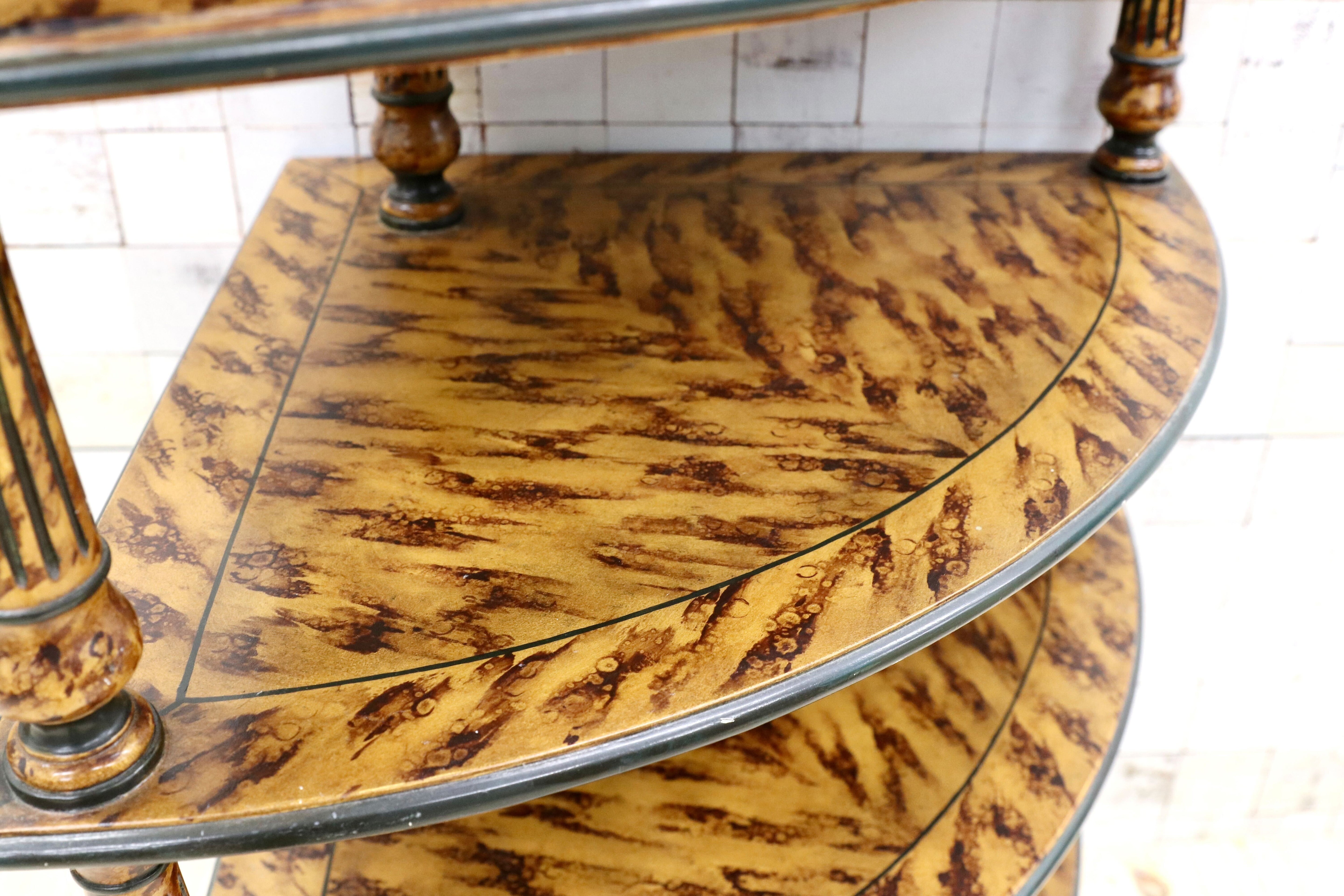 GMGK476○THEODORE ALEXANDER / セオドアアレキサンダー コーナーラック シェルフ ラック 棚 英国 クラシック 最高峰 ヴィンテージ 超稀少