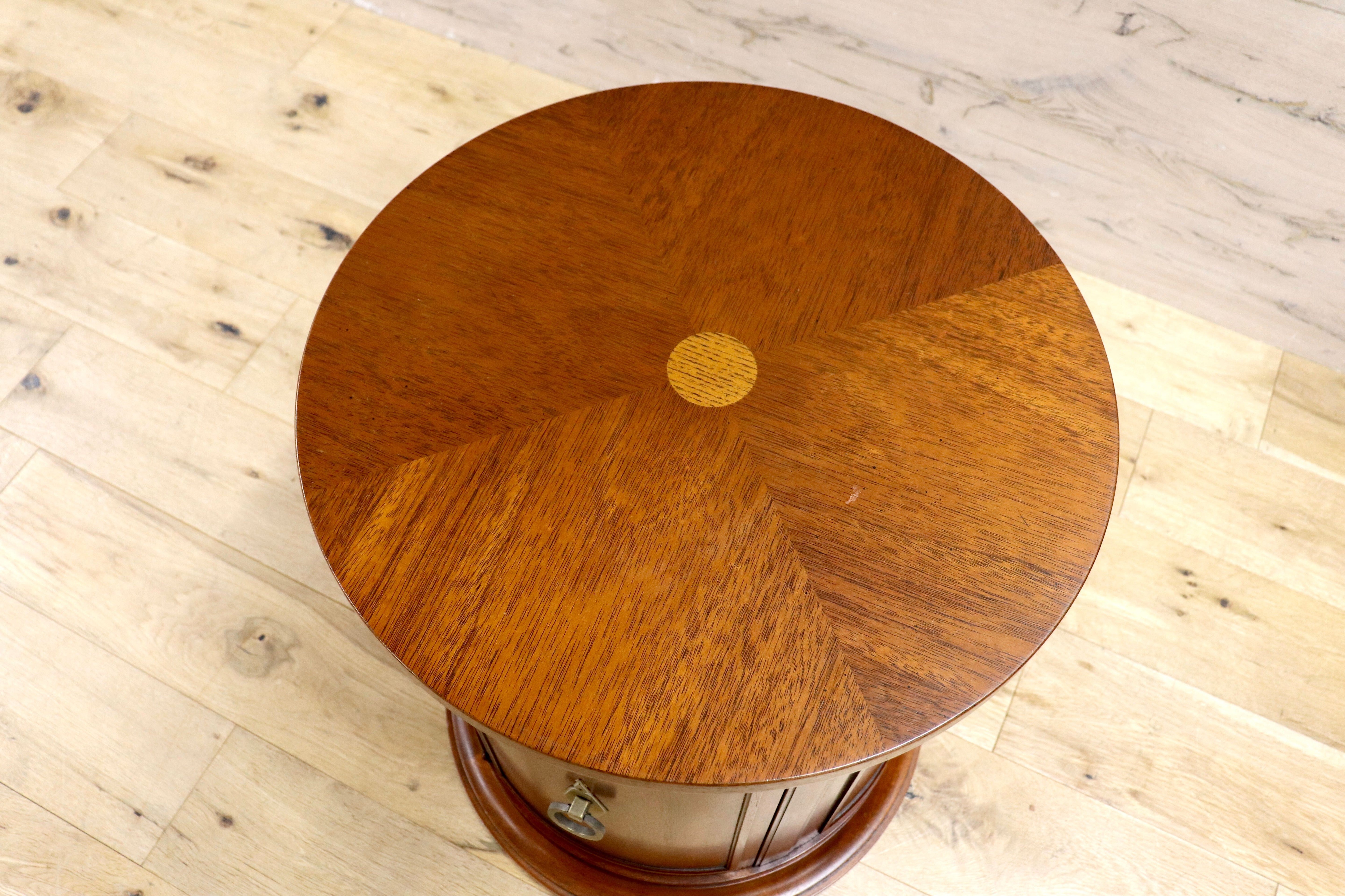 GMIK668A○DREXEL HERITAGE / ドレクセルヘリテイジ TRIUNE トライユン ドラムテーブル サイドテーブル 飾り台 クラシック ヴィンテージ