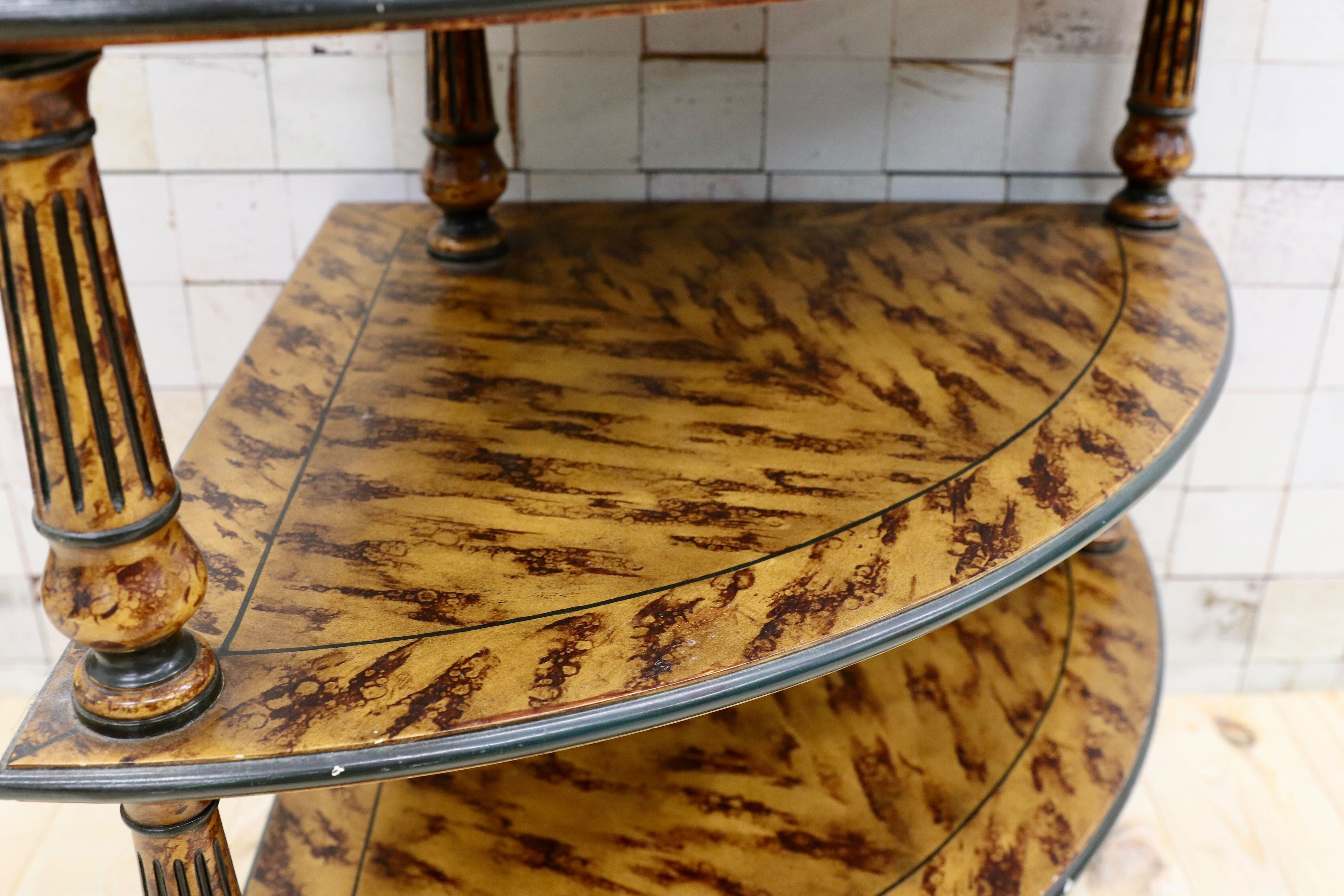 GMGK476○THEODORE ALEXANDER / セオドアアレキサンダー コーナーラック シェルフ ラック 棚 英国 クラシック 最高峰 ヴィンテージ 超稀少