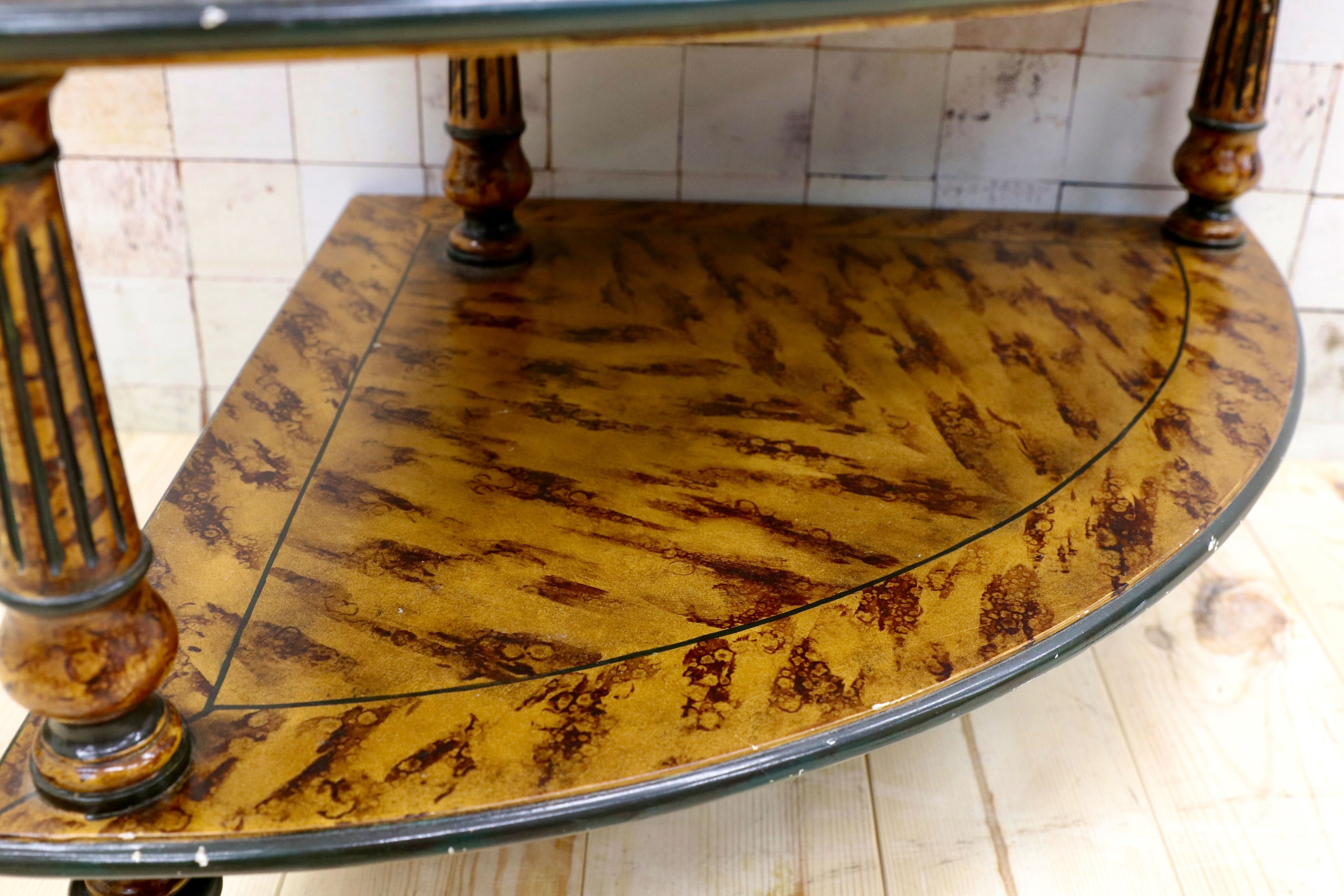 GMGK476○THEODORE ALEXANDER / セオドアアレキサンダー コーナーラック シェルフ ラック 棚 英国 クラシック 最高峰 ヴィンテージ 超稀少