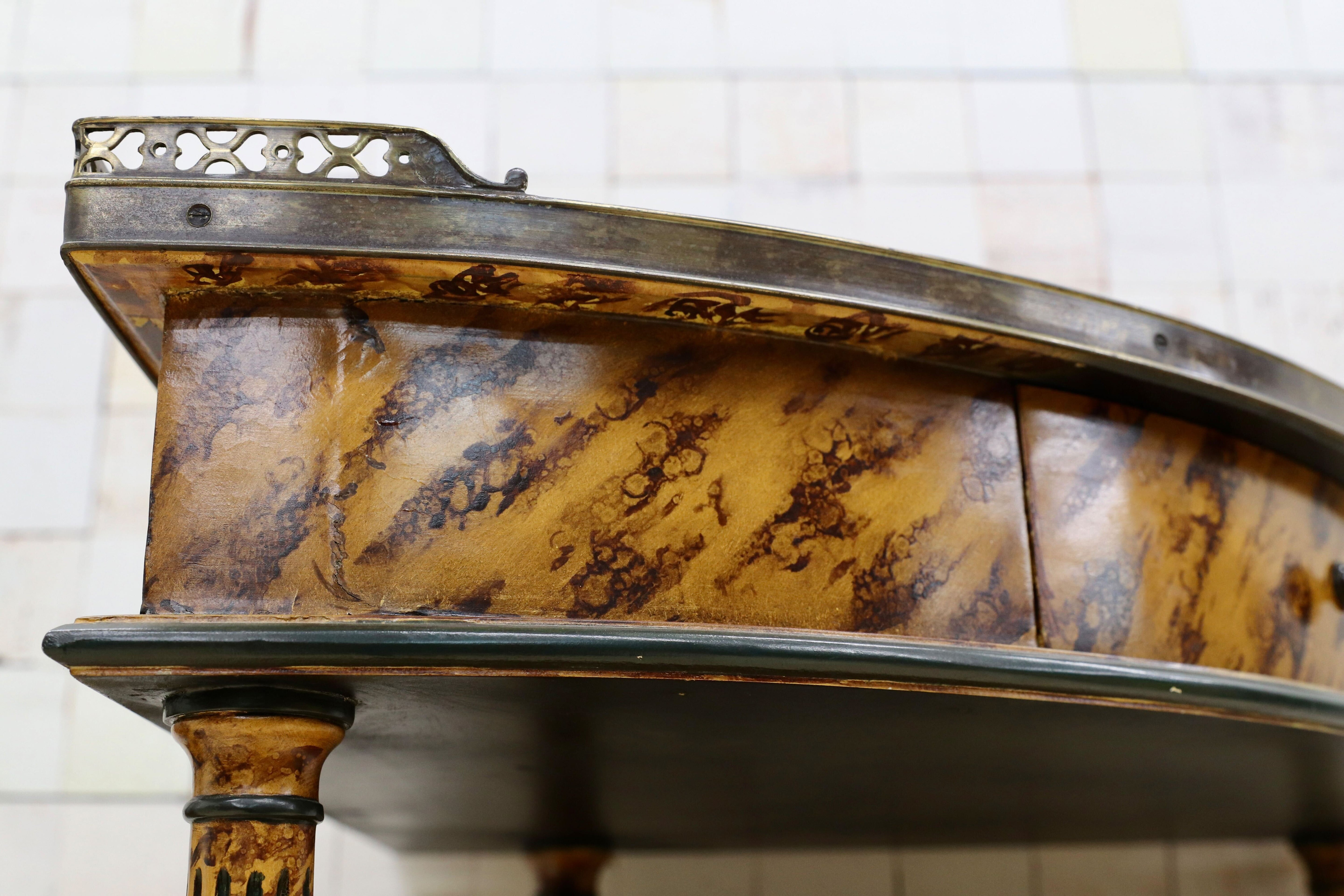 GMGK476○THEODORE ALEXANDER / セオドアアレキサンダー コーナーラック シェルフ ラック 棚 英国 クラシック 最高峰 ヴィンテージ 超稀少