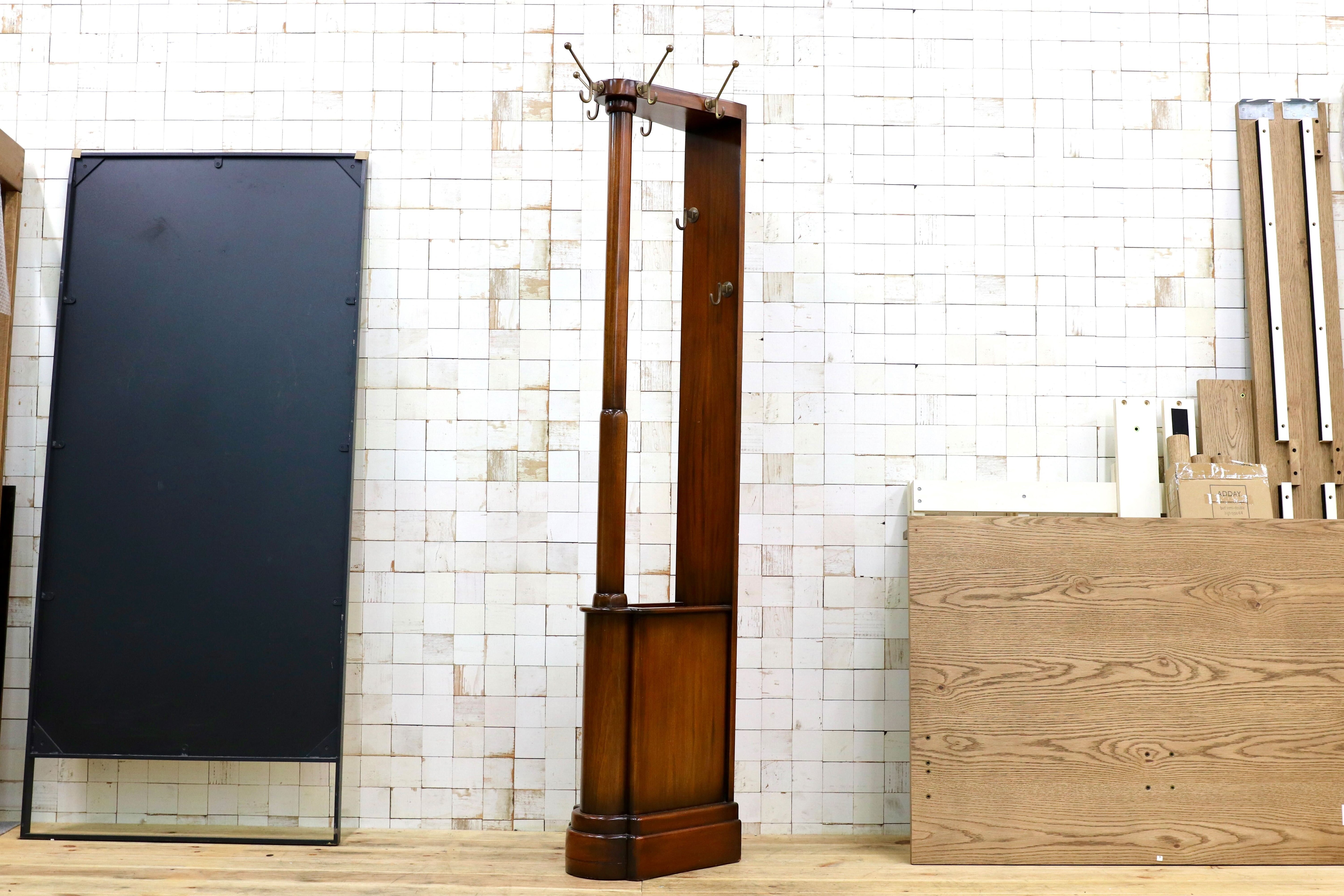 GMIO69A○JANSEN FURNITURE / ジャンセン オランダ ホールスタンド アンティーク 家具 スタンド ポールラック 定価15.6万