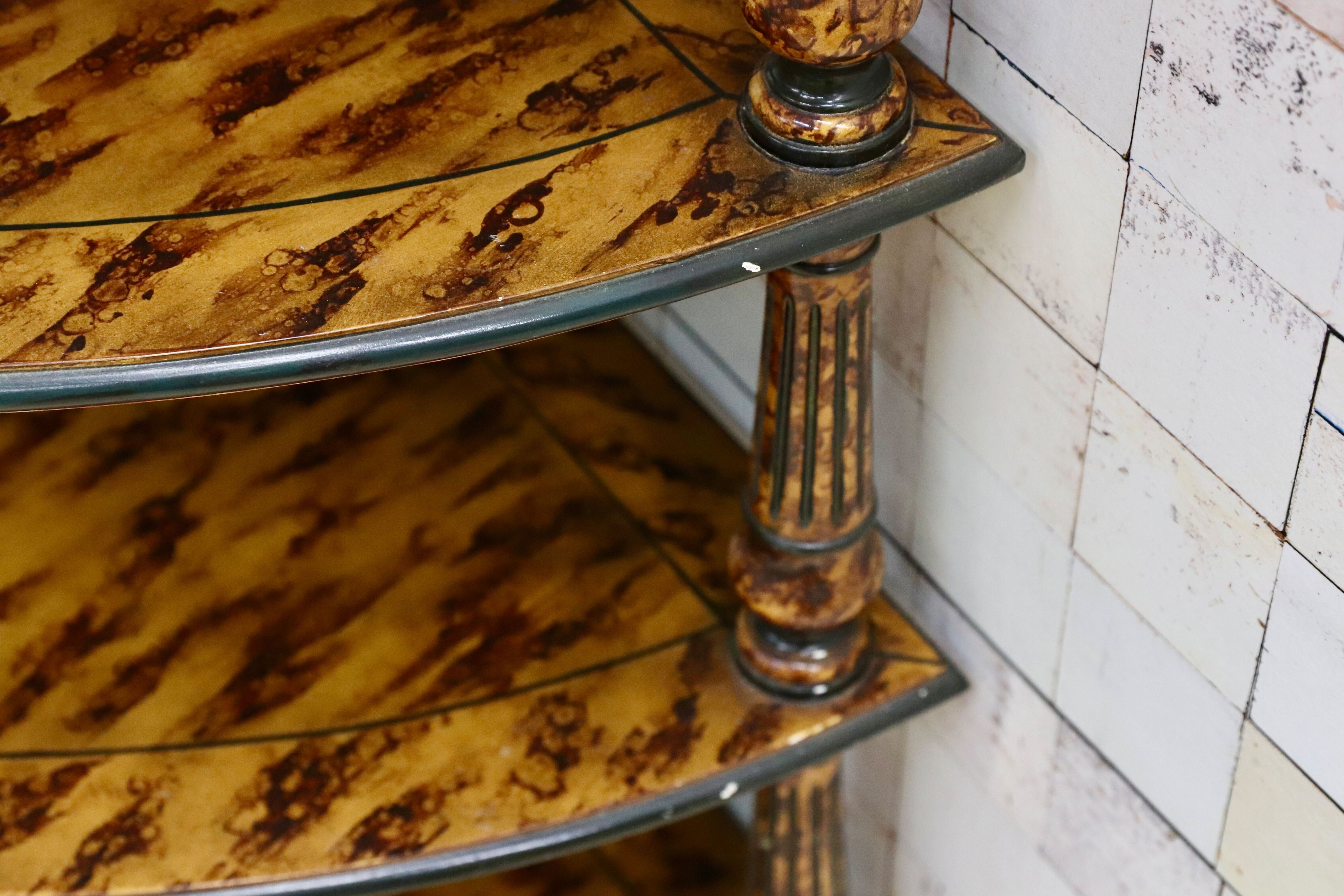 GMGK476○THEODORE ALEXANDER / セオドアアレキサンダー コーナーラック シェルフ ラック 棚 英国 クラシック 最高峰 ヴィンテージ 超稀少