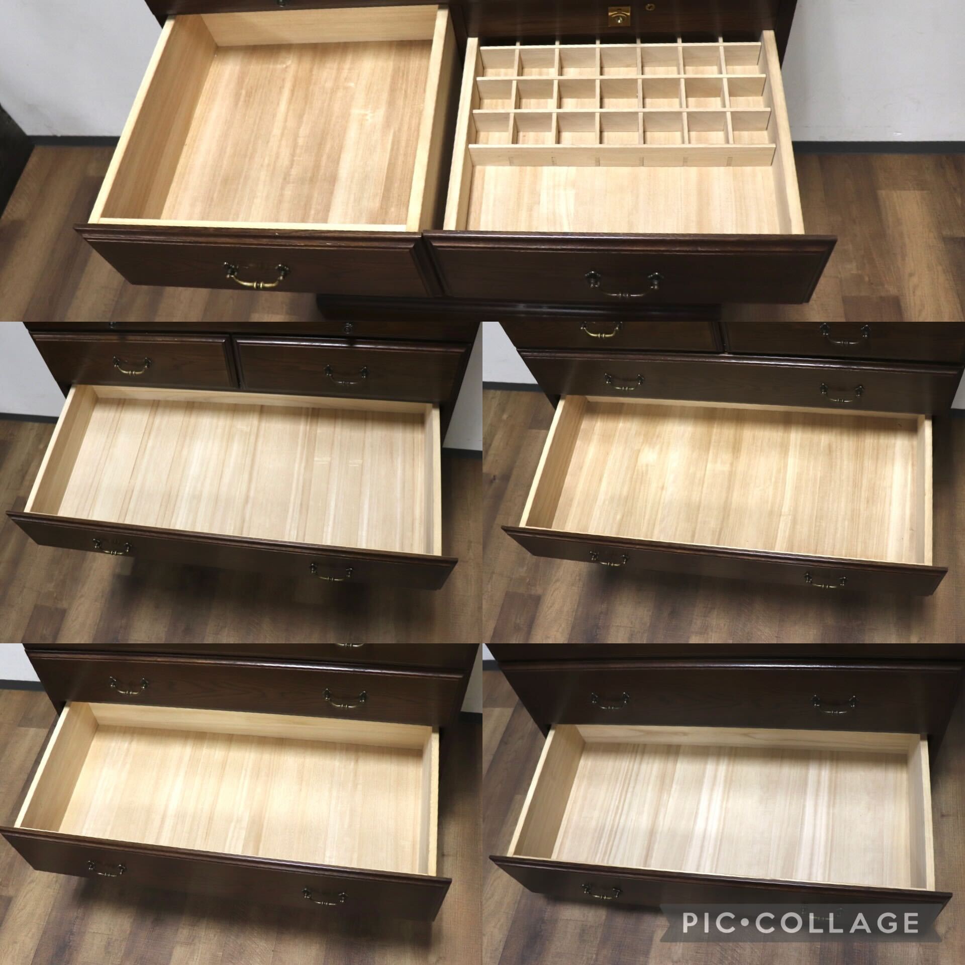 GMHN91C○domani / ドマーニ QUEENS LIFE クイーンズライフ ハイチェスト 整理箪笥 収納家具 オーク材 クラシック カリモク最高峰 約48万