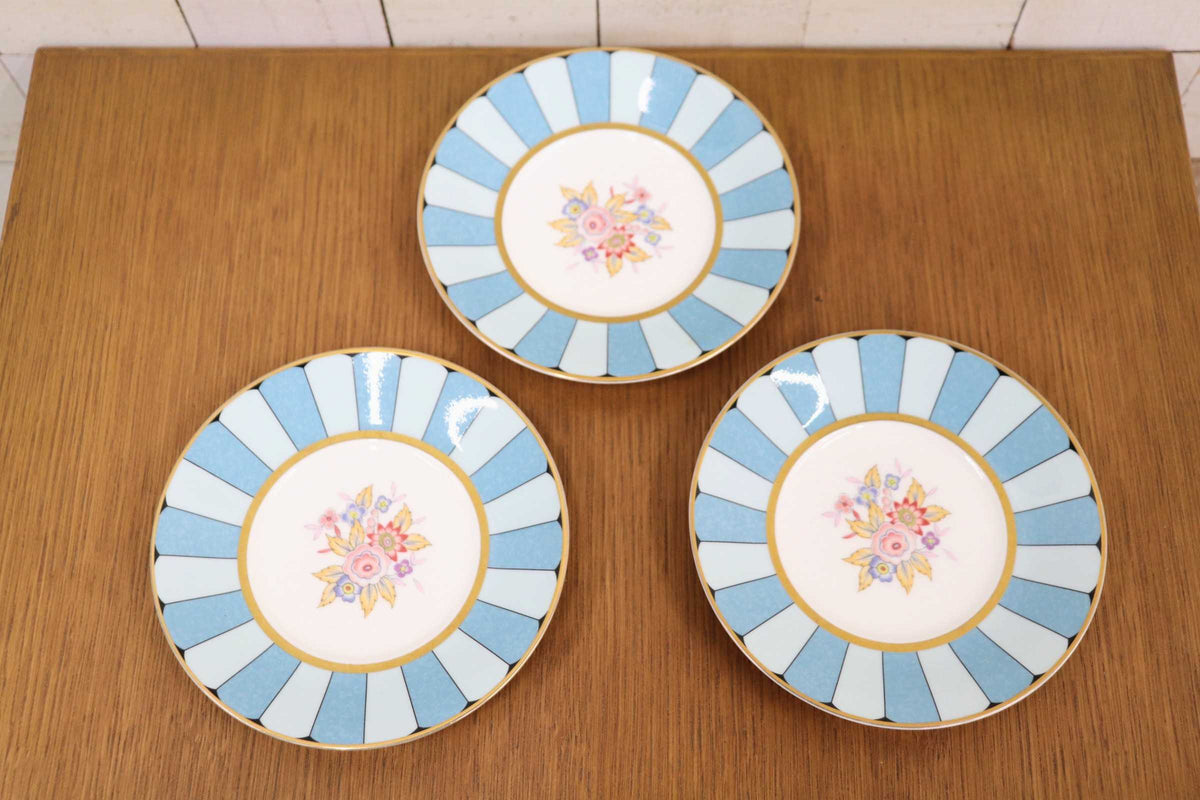 GMJO137N◯Noritake / ノリタケ ミュージアムコレクション カップ&ソーサー 1客 4点セット 予備ソーサー デザート皿 小皿 花柄 金彩