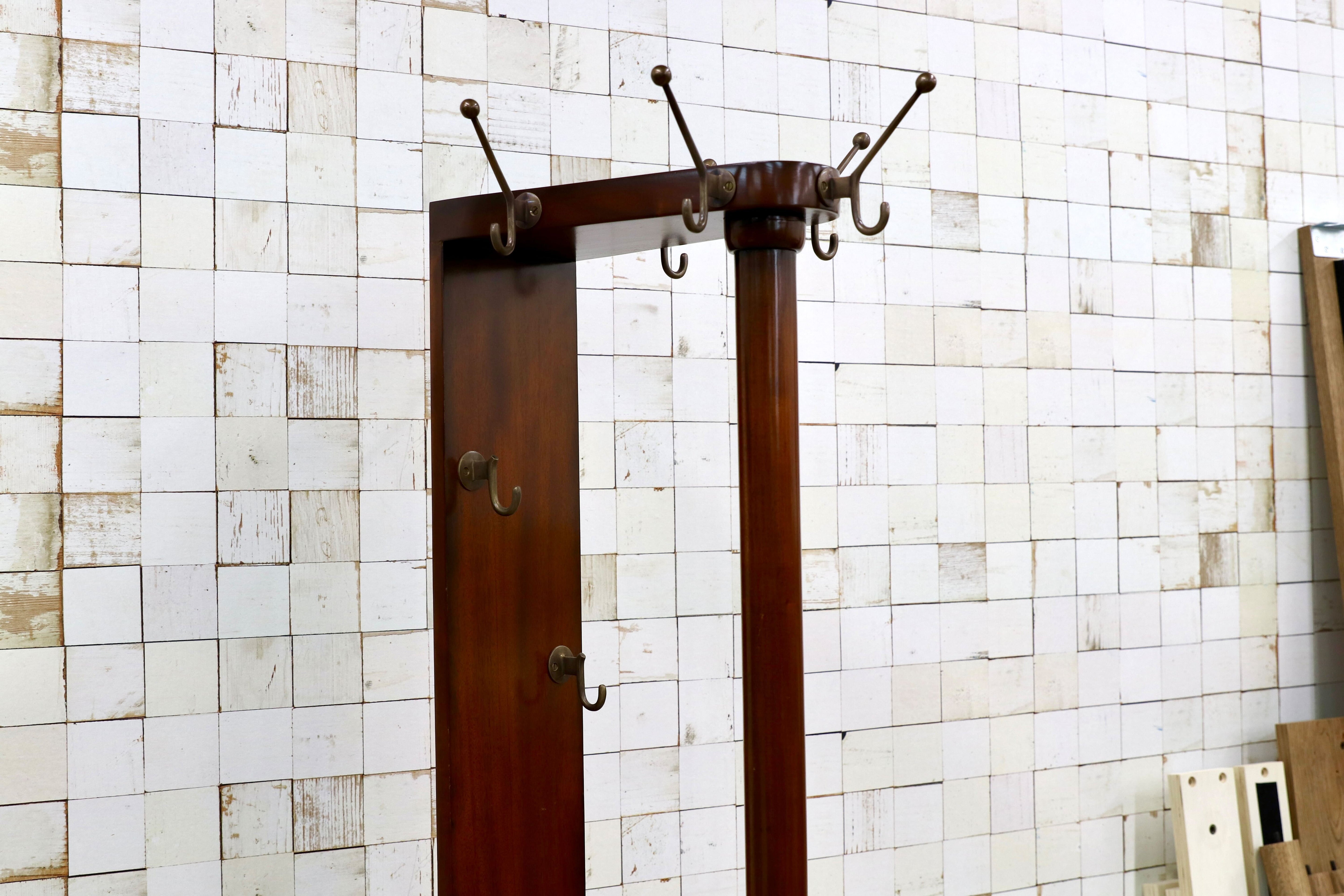 GMIO69B○JANSEN FURNITURE / ジャンセン オランダ ホールスタンド アンティーク 家具 スタンド ポールラック 定価15.6万