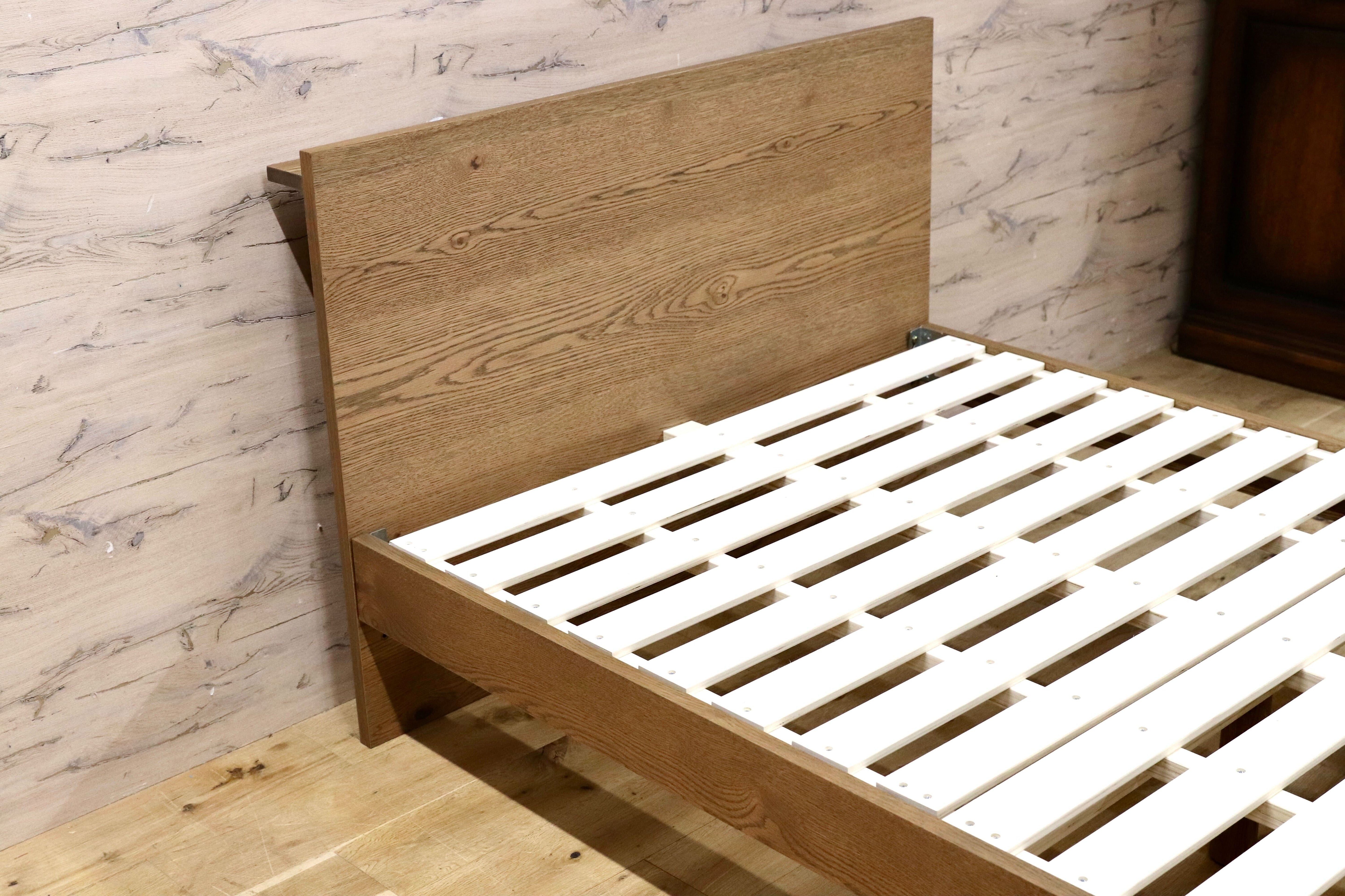 GMIK850○unico / ウニコ ADDAY アディ ベッドフレーム セミダブル SD ハイタイプ オーク材 北欧スタイル モデルルーム展示品