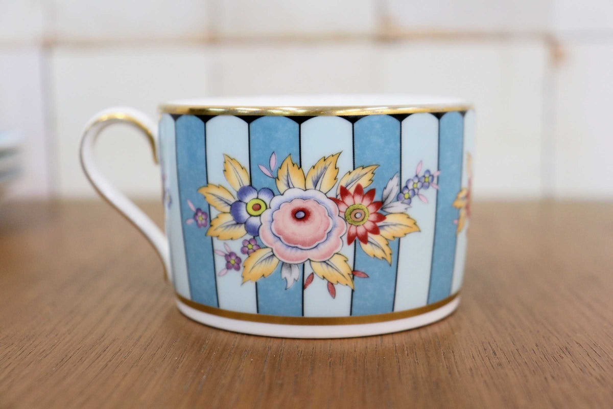 GMJO137N◯Noritake / ノリタケ ミュージアムコレクション カップ&ソーサー 1客 4点セット 予備ソーサー デザート皿 小皿 花柄 金彩