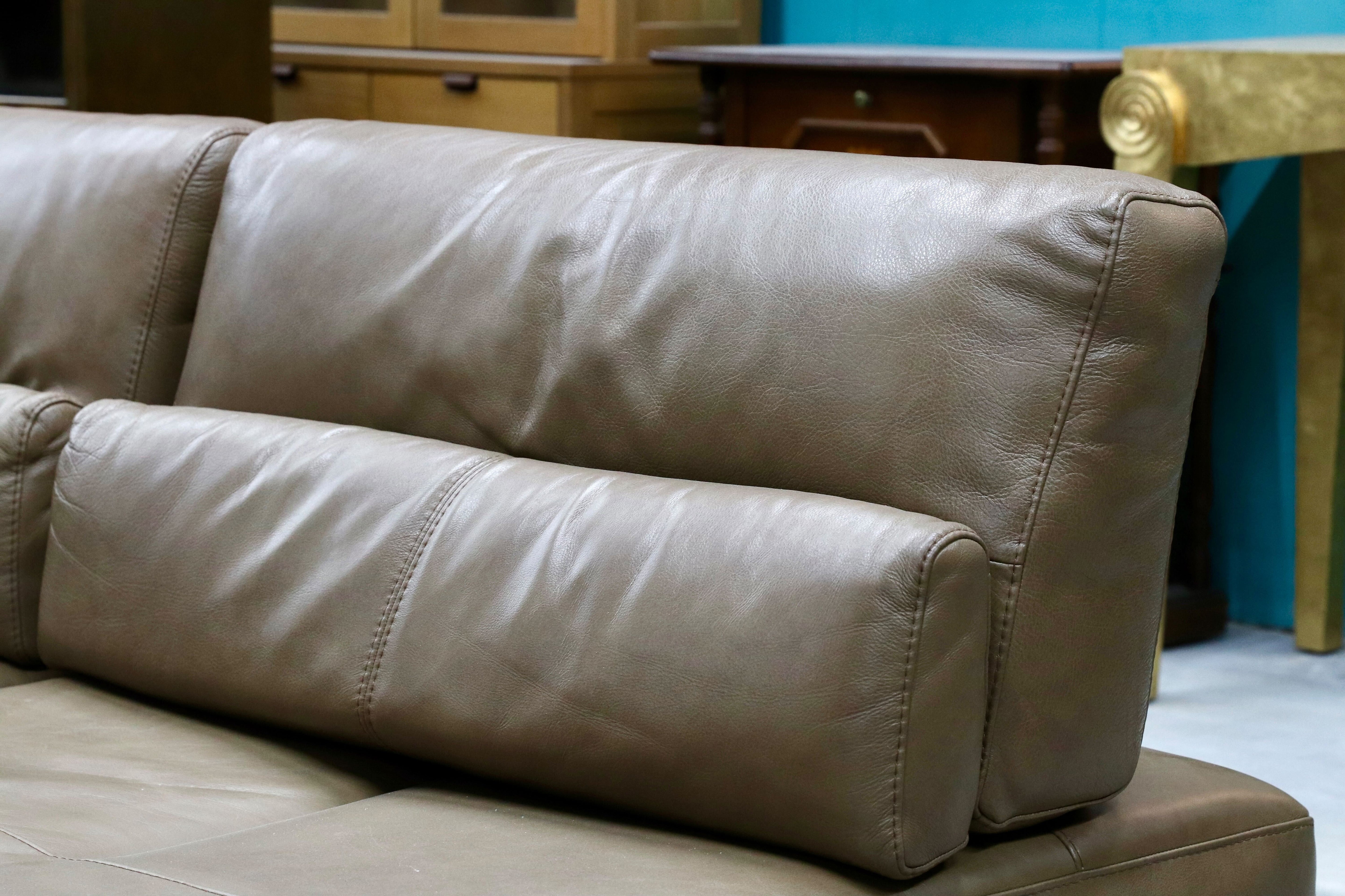 GMHN202○niccoline / ニコライン 本革 レザー カウチソファ 背もたれ可動式 イタリア製 高級家具 モダン 検)cassina b&b arflex