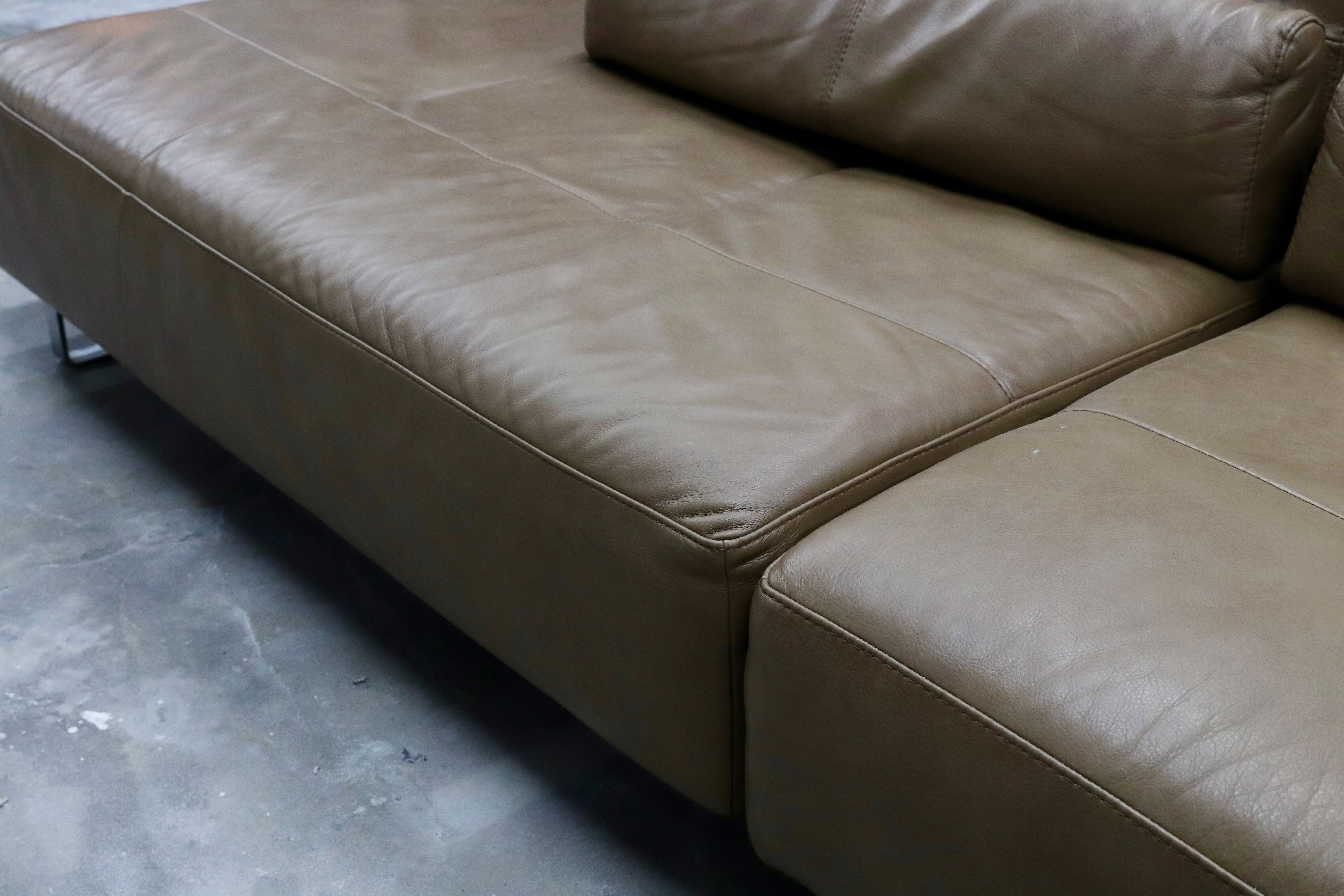 GMHN202○niccoline / ニコライン 本革 レザー カウチソファ 背もたれ可動式 イタリア製 高級家具 モダン 検)cassina b&b arflex