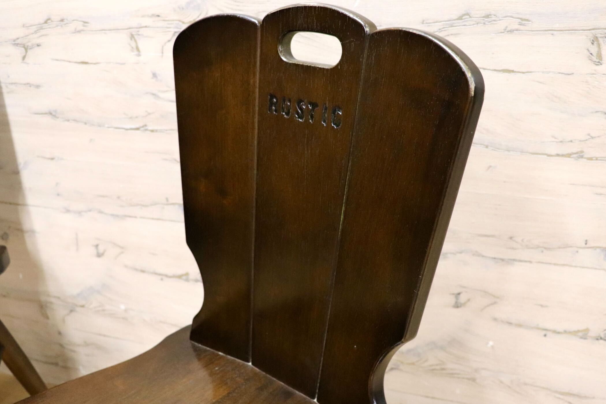 GMHK825A○karimoku / カリモク RUSTIC ルスティック 椅子 チェア 2脚セット ダイニングチェア ヴィンテージ 国産家具