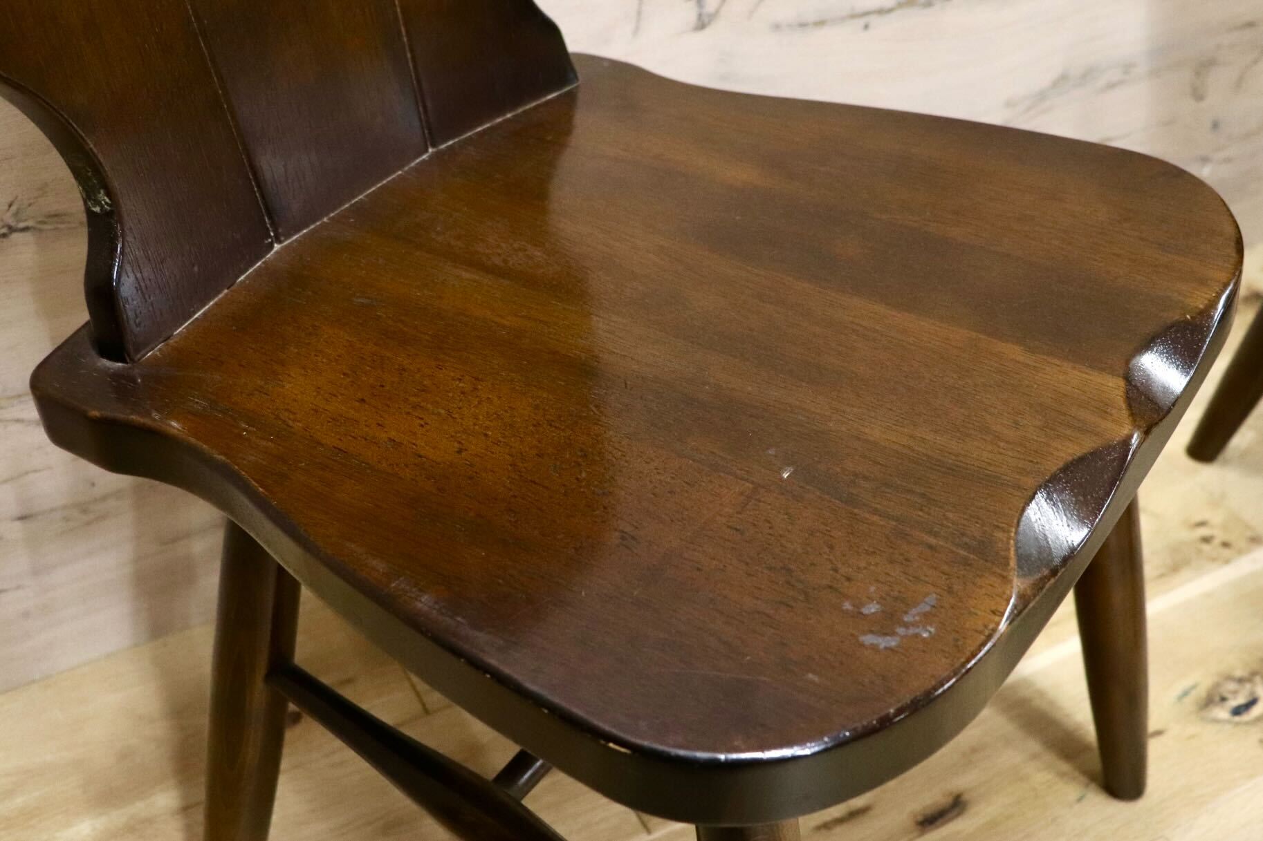 GMHK825A○karimoku / カリモク RUSTIC ルスティック 椅子 チェア 2脚セット ダイニングチェア ヴィンテージ 国産家具