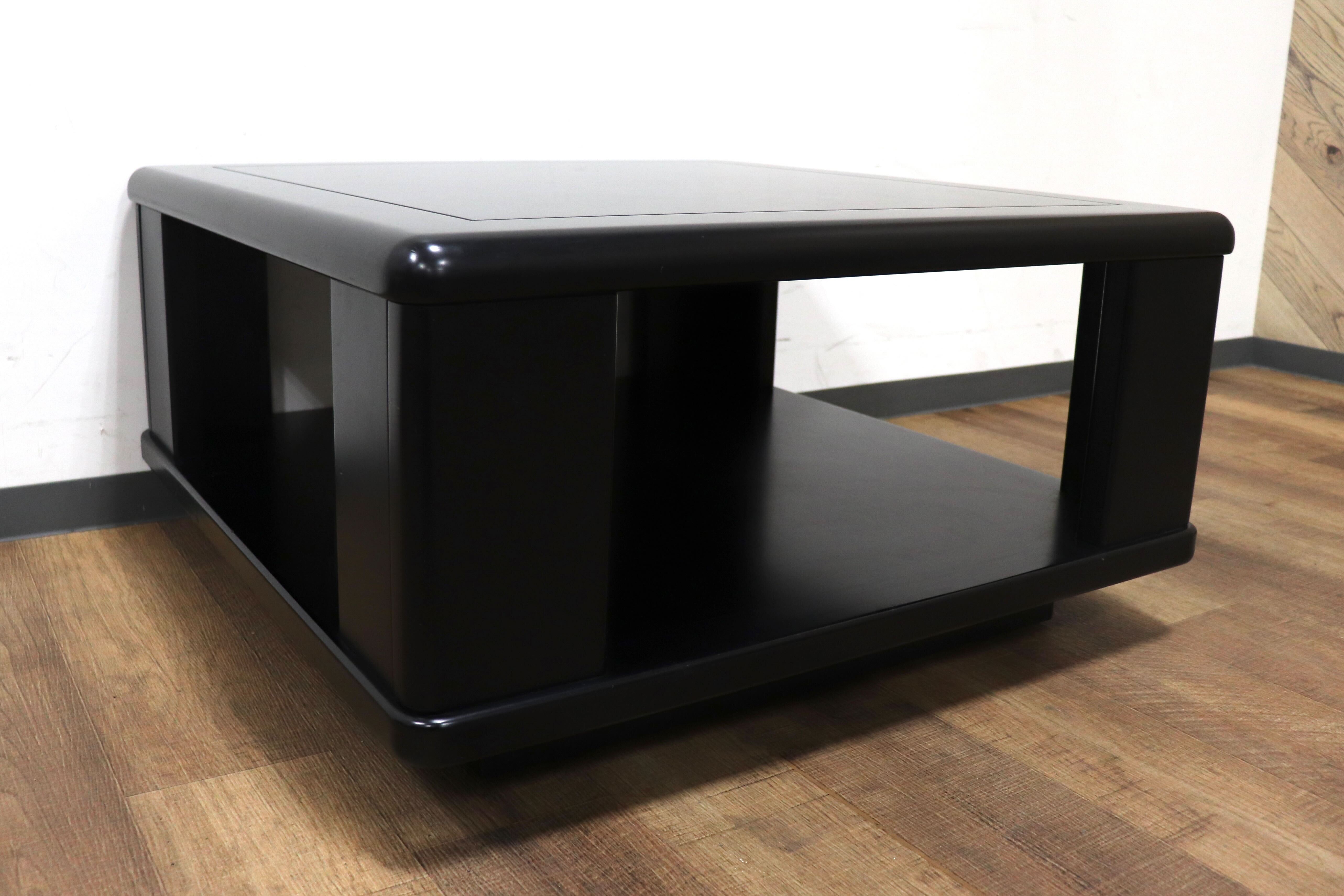 GMHH98D○karimoku / カリモク センターテーブル ローテーブル リビングテーブル 応接 机 座卓 テーブル ブラック 国産家具 アンティーク