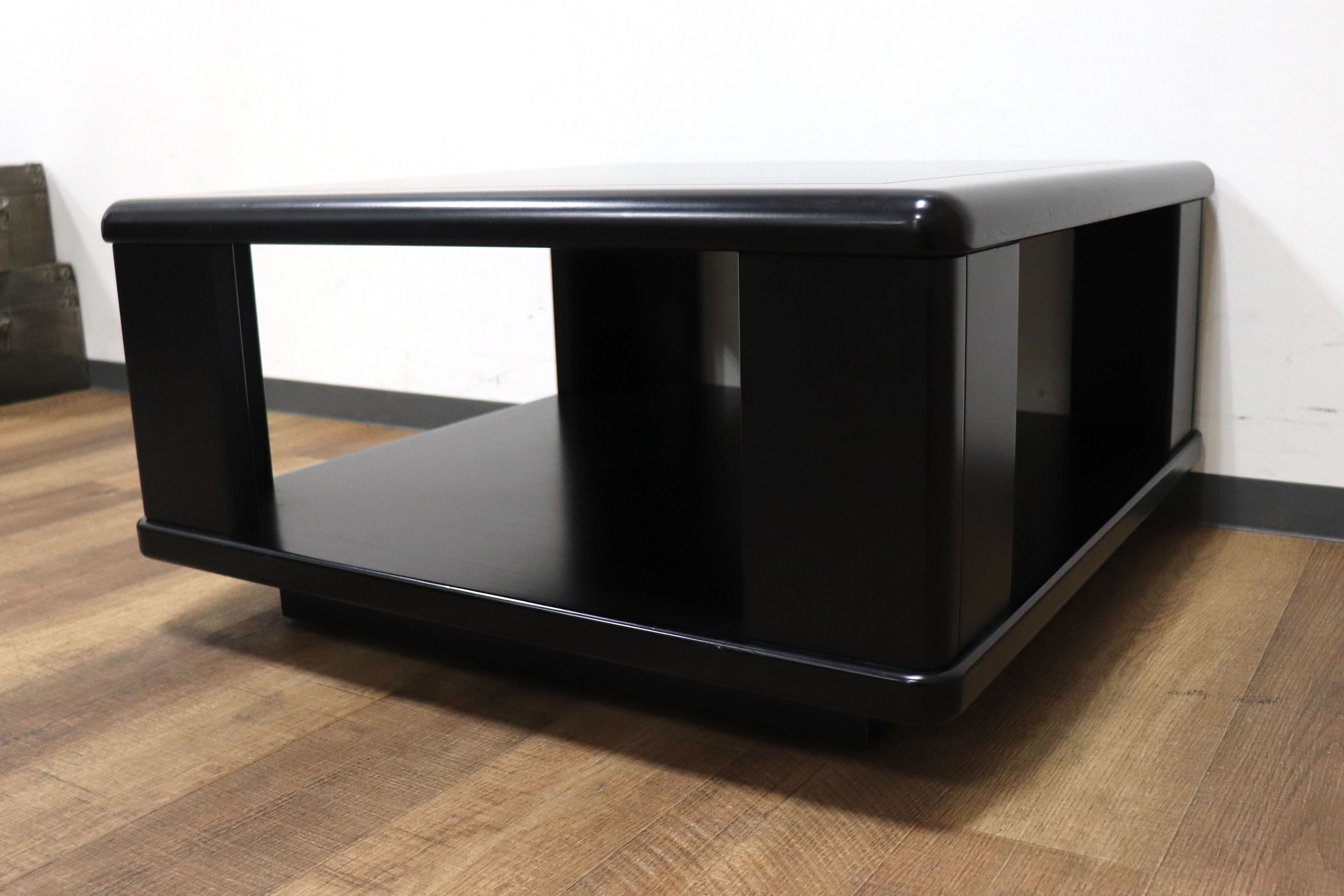 GMHH98D○karimoku / カリモク センターテーブル ローテーブル リビングテーブル 応接 机 座卓 テーブル ブラック 国産家具 アンティーク