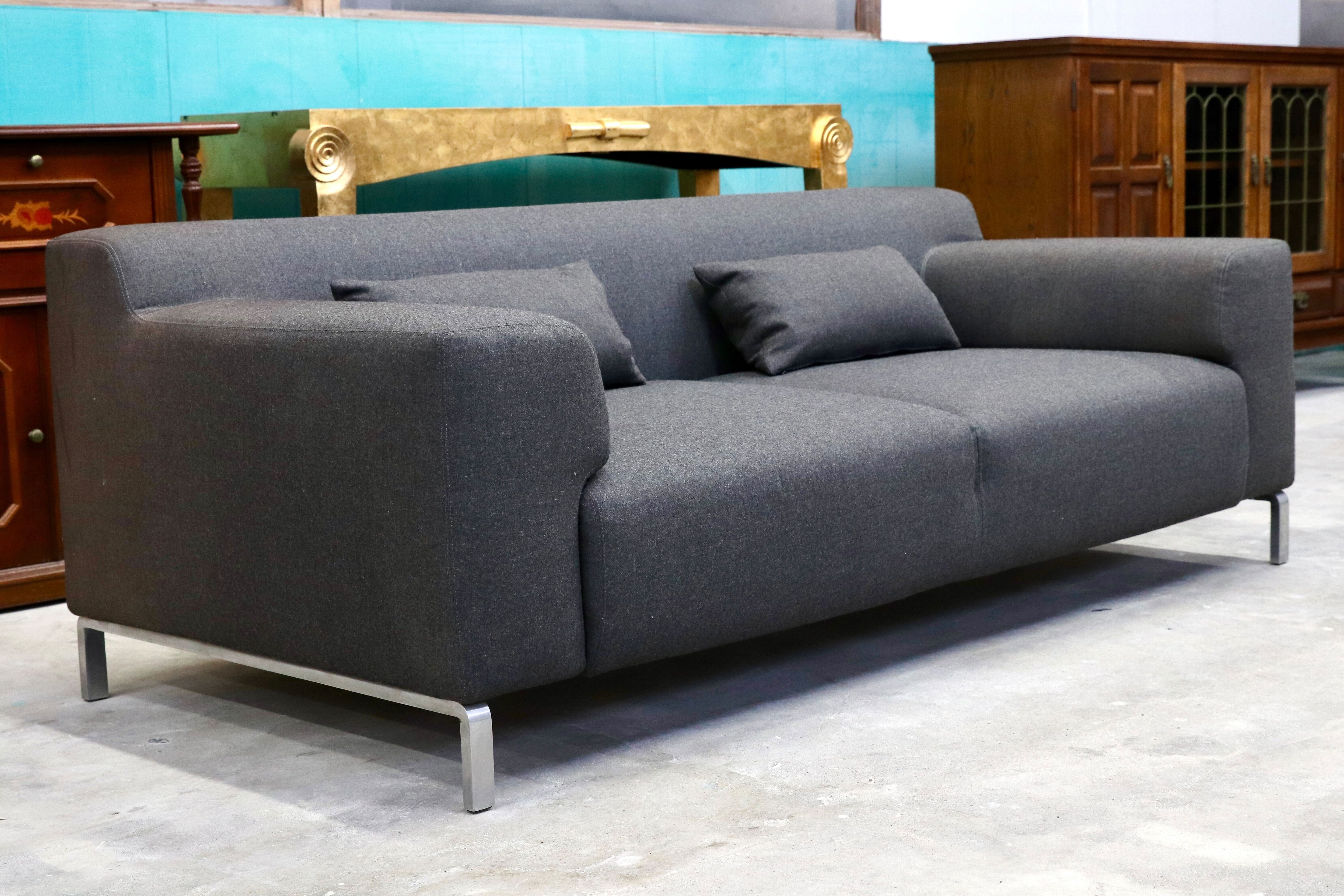 GMHS530○zanotta / ザノッタ Greg グレッグ 2人掛けソファ ラブソファ ファブリック イタリアモダン エマフ・プロジェッティ 約80万 稀少